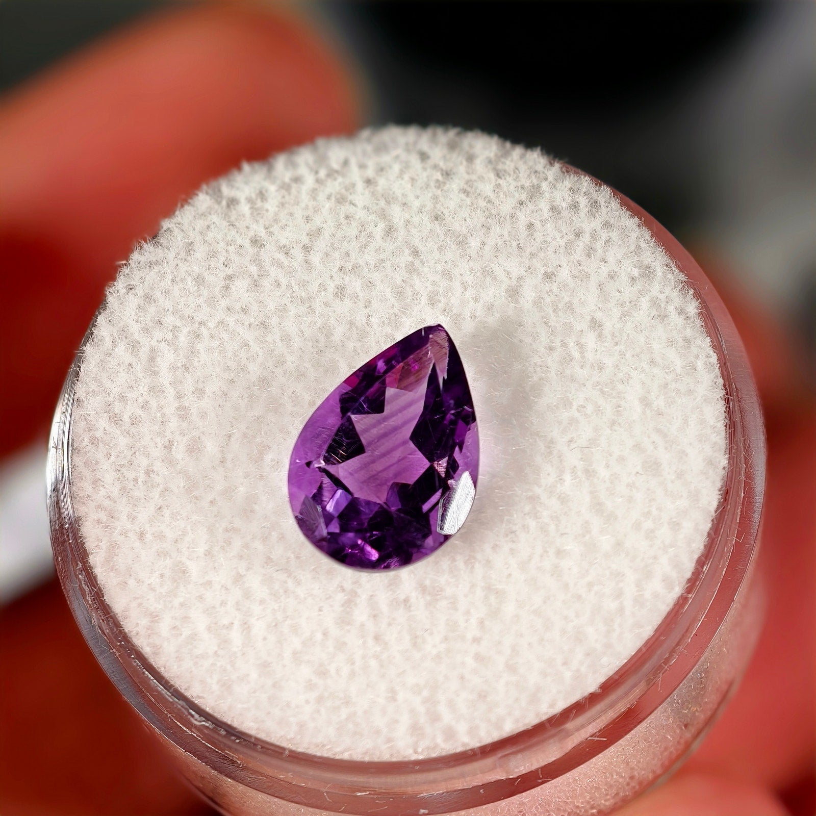 2.45ct Amethyst Gemstone Pear Cut