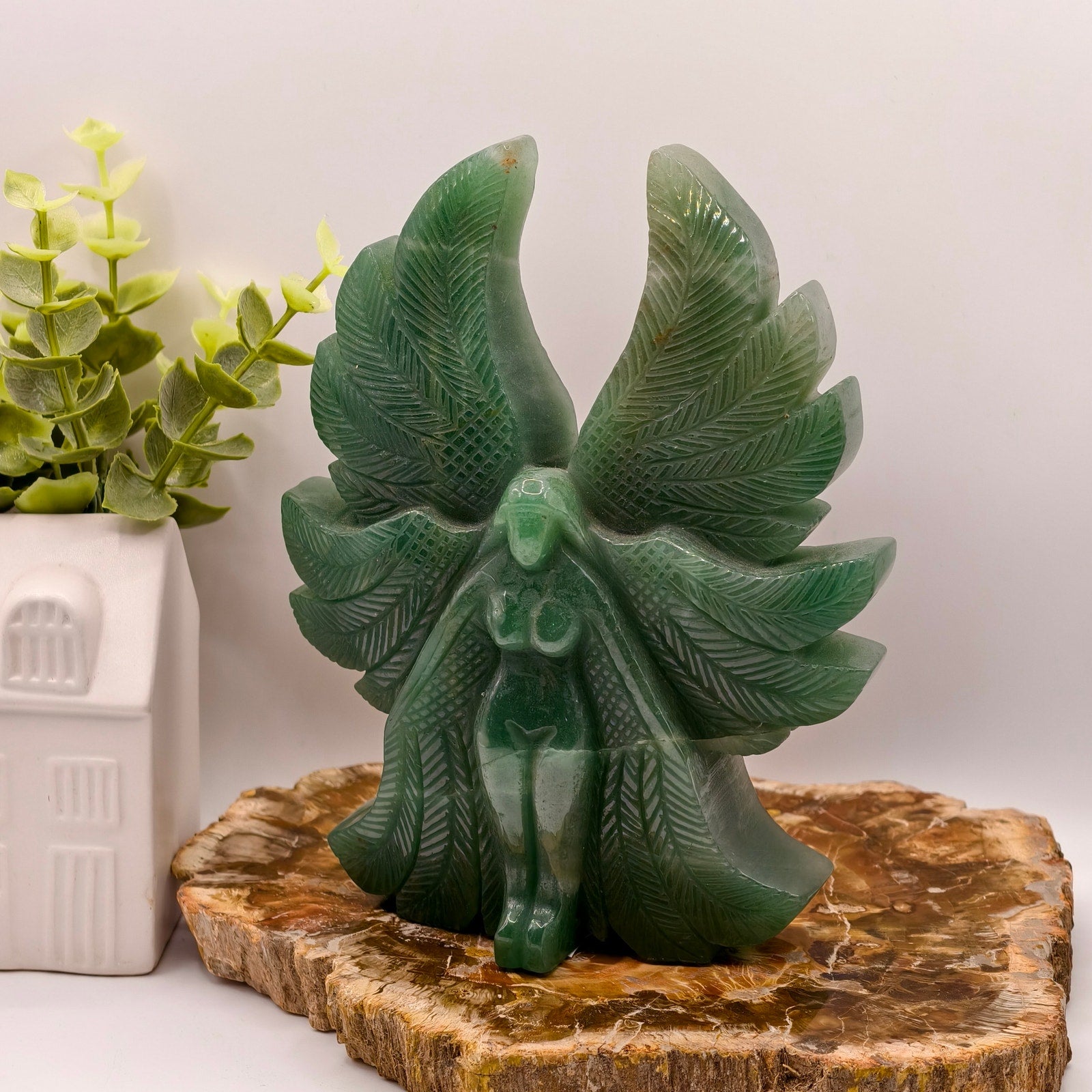 1LB 13.6oz Green Aventurine Fairy