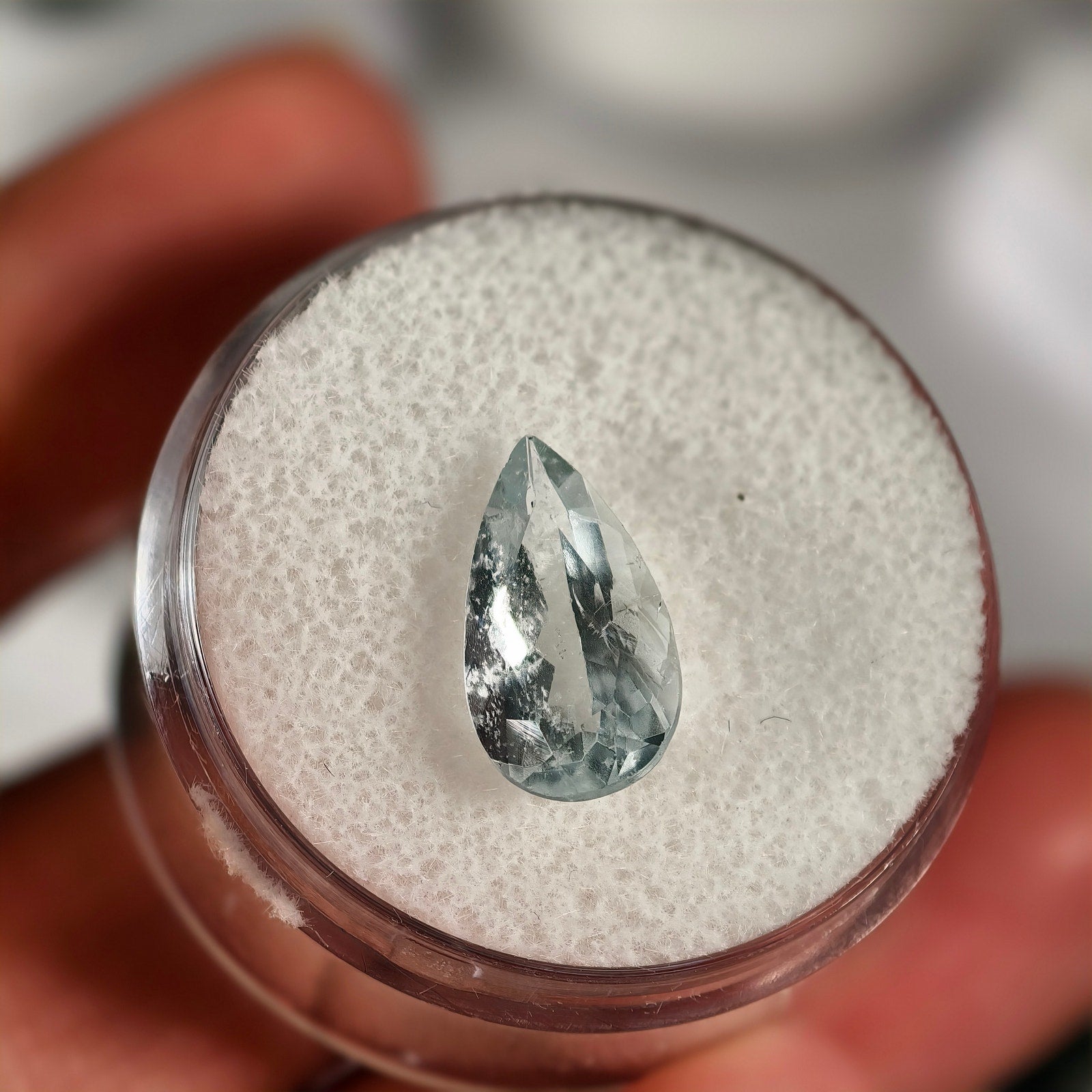 2.45ct Aquamarine Pear Cut Gemstone