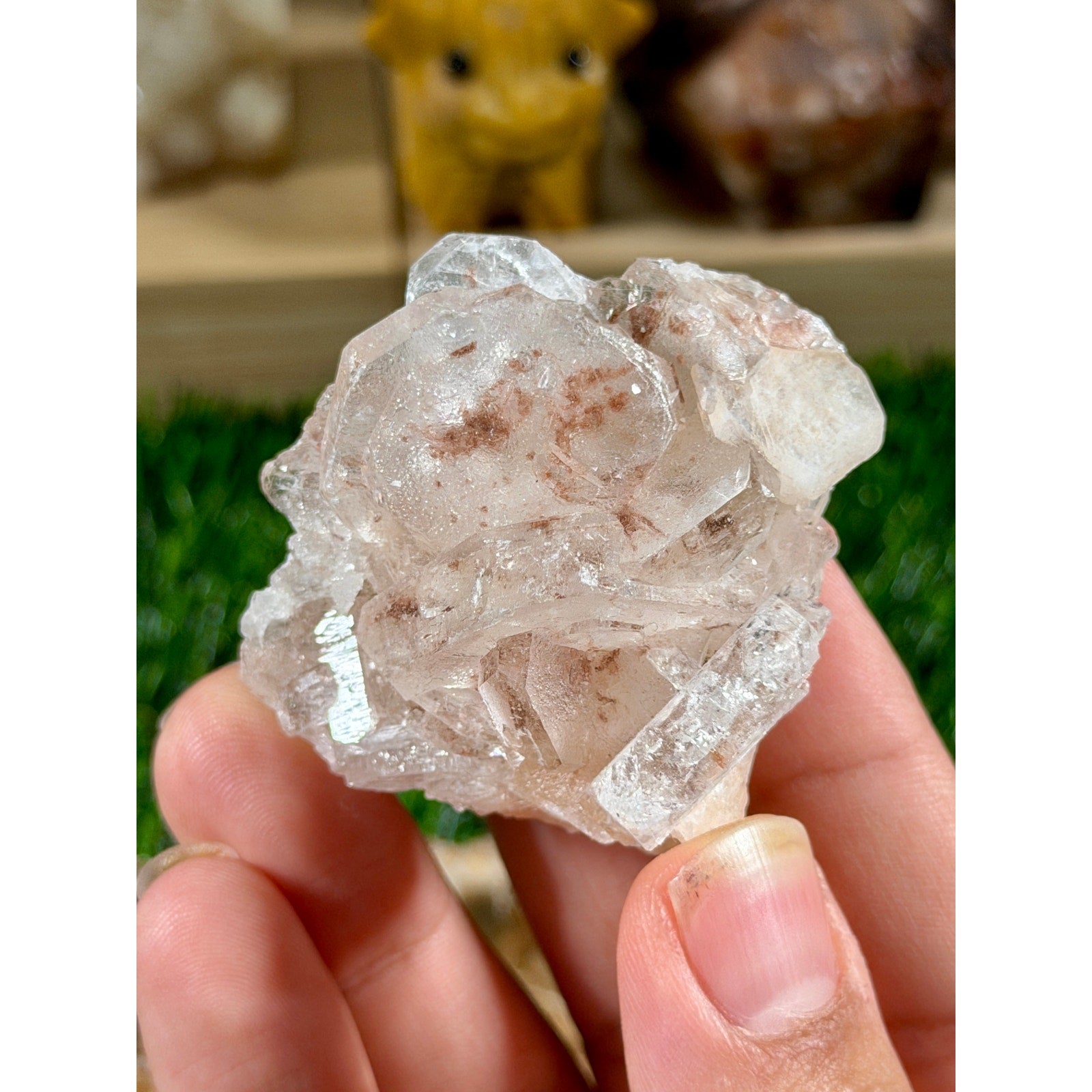 Hematite-Included Apophyllite on Chalcedony | 2 oz / 57 g |
