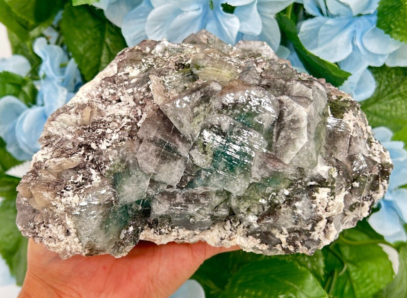 Bi-Color Fluorite Raw Crystal Specimen - 3lb 3oz