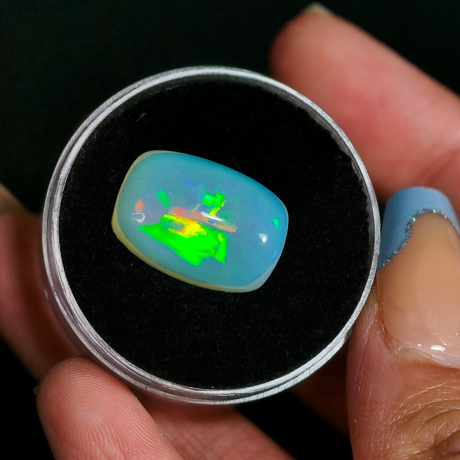LARGE 10.00ct Natural Ethiopian Welo Opal Cushion Cabochon