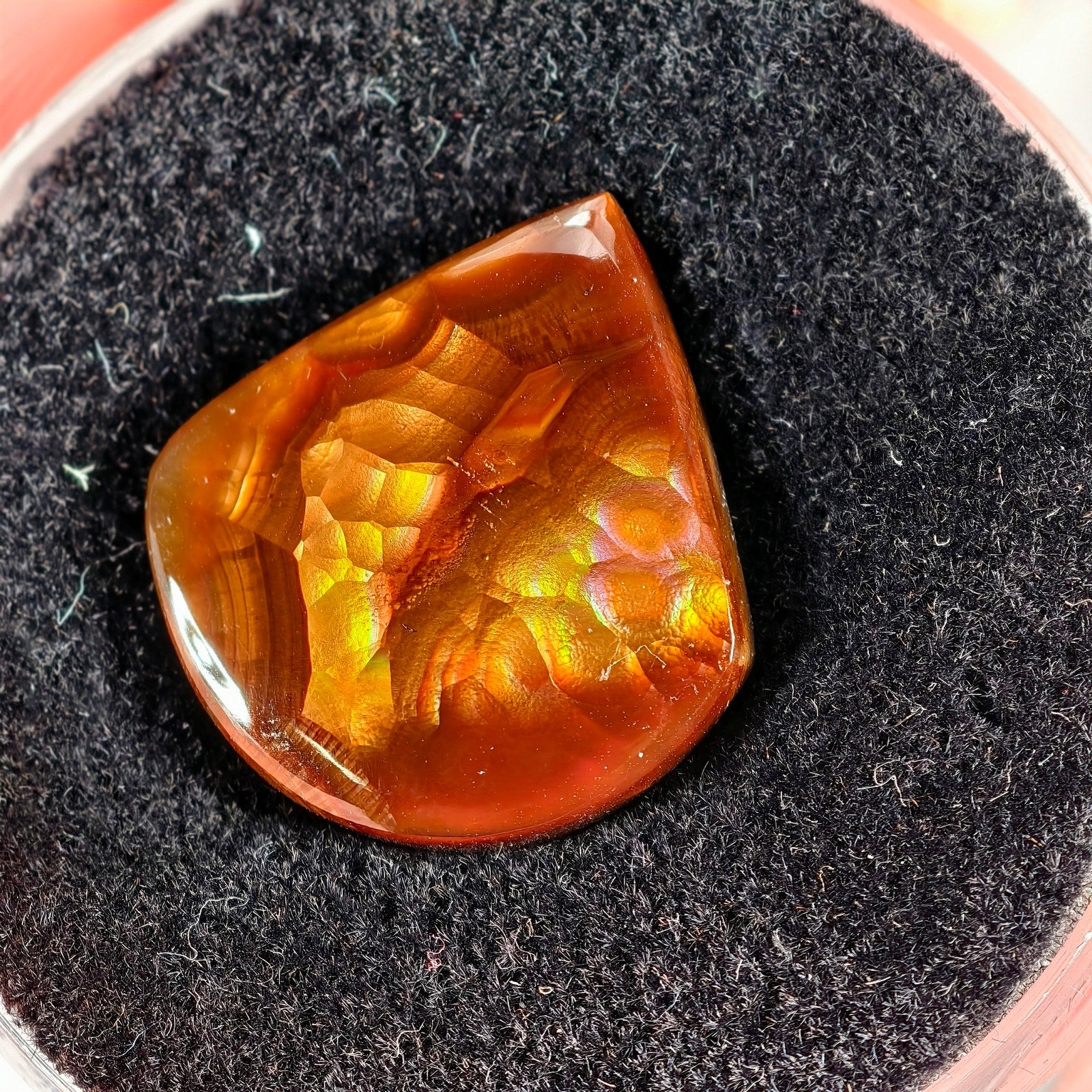 15.55ct High Quality Mexican Fire Agate Gemstone