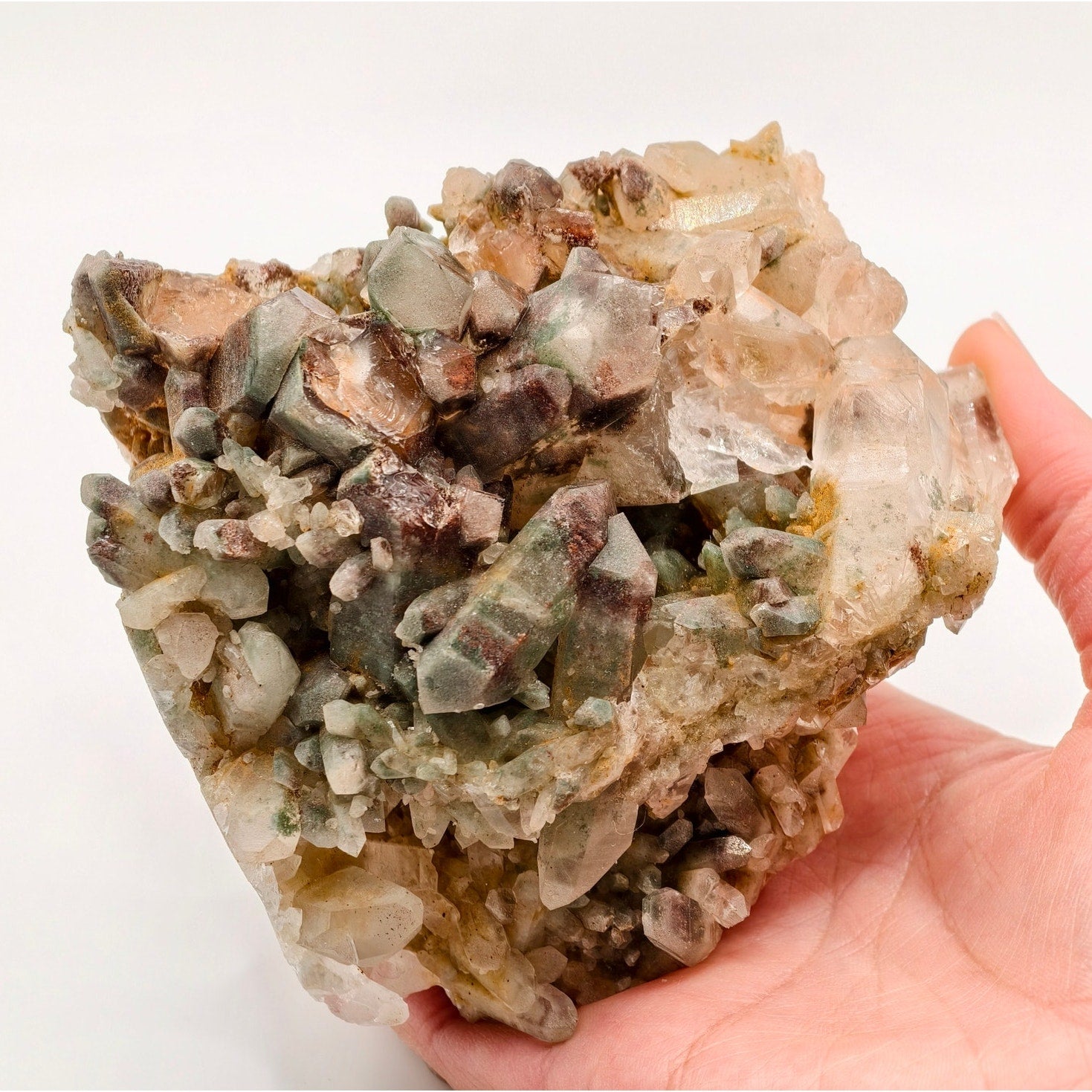 1LB 4.6oz Rare Himalayan Watermelon Quartz Mineral