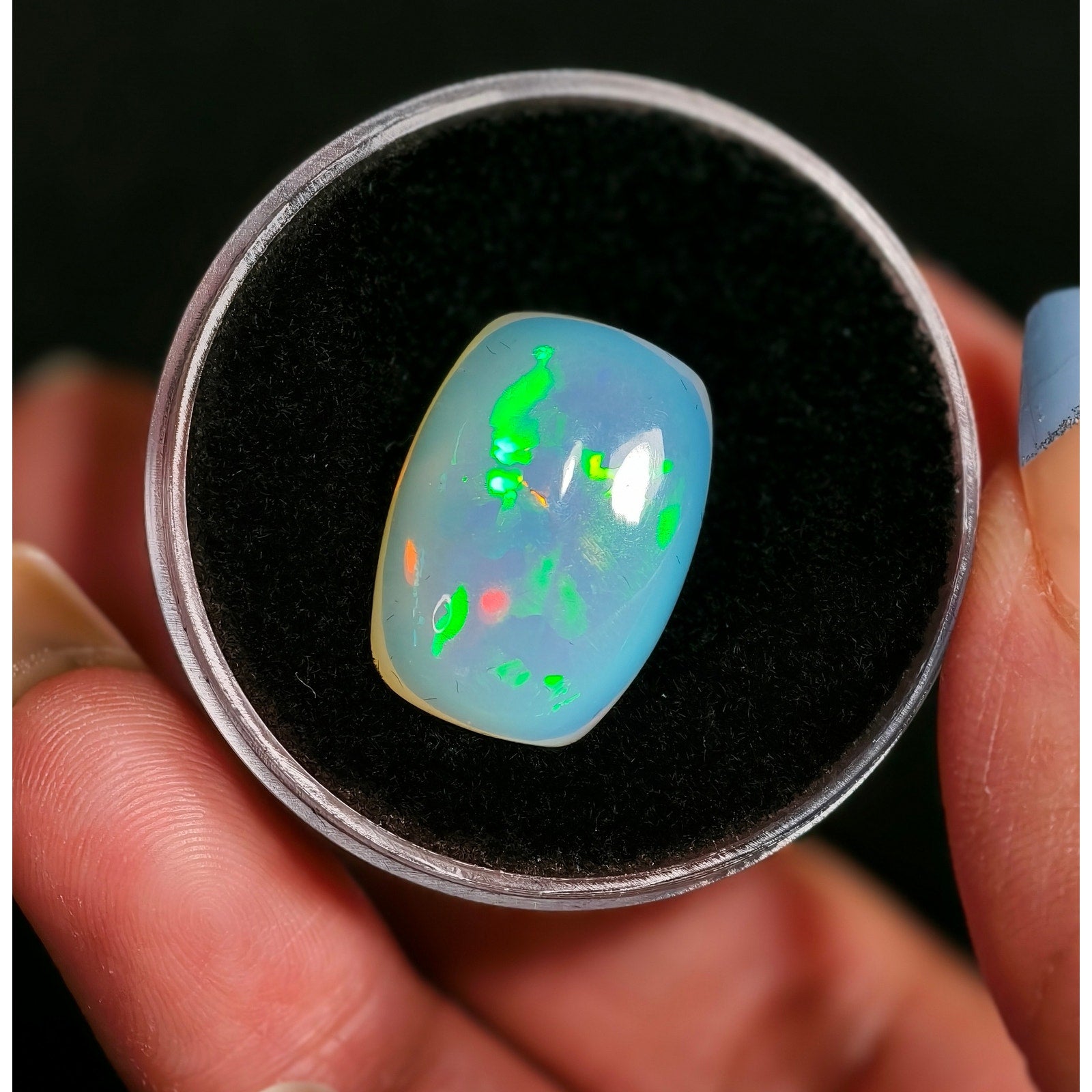 LARGE 10.00ct Natural Ethiopian Welo Opal Cushion Cabochon