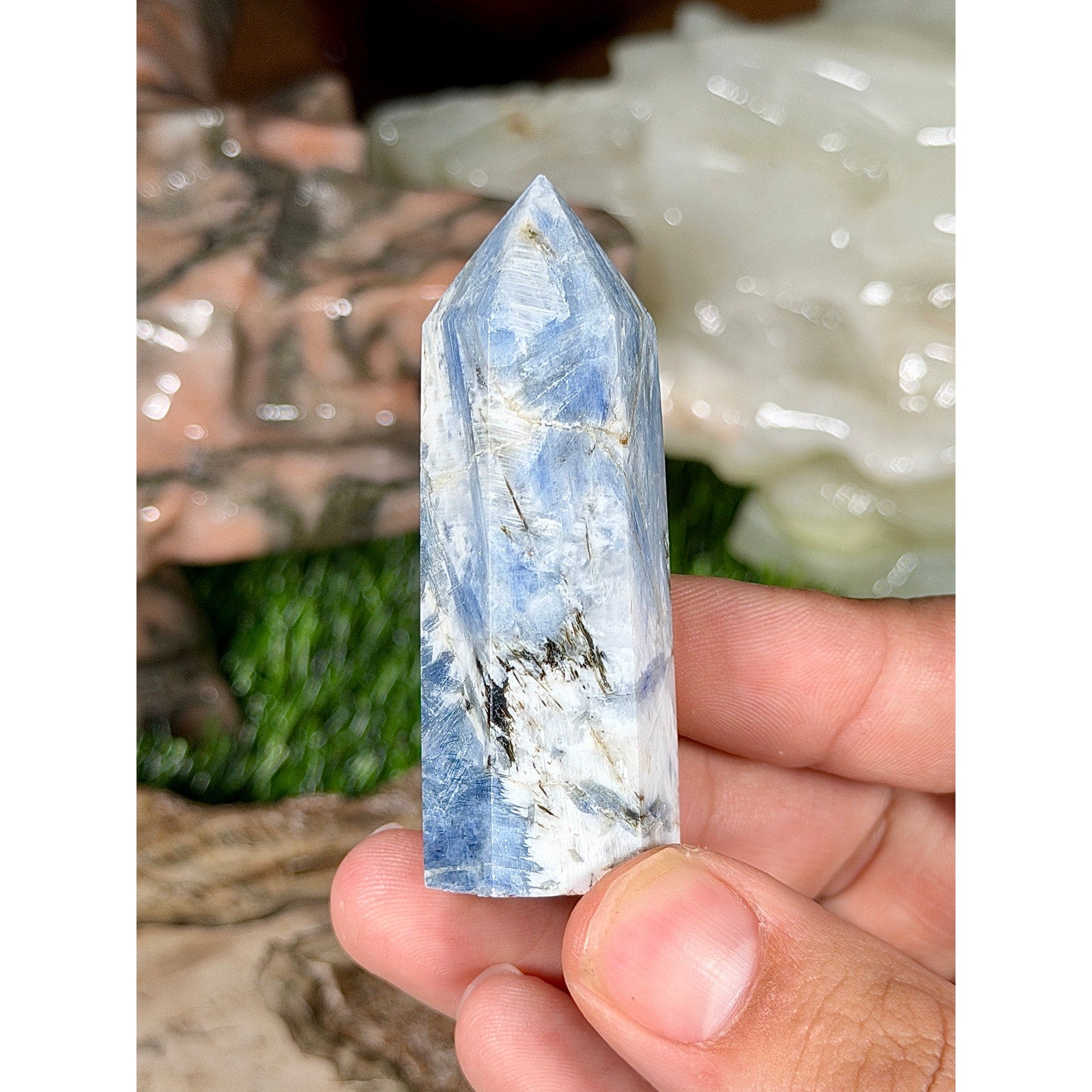 Blue Kyanite Crystal Tower 2.5in  2.2oz