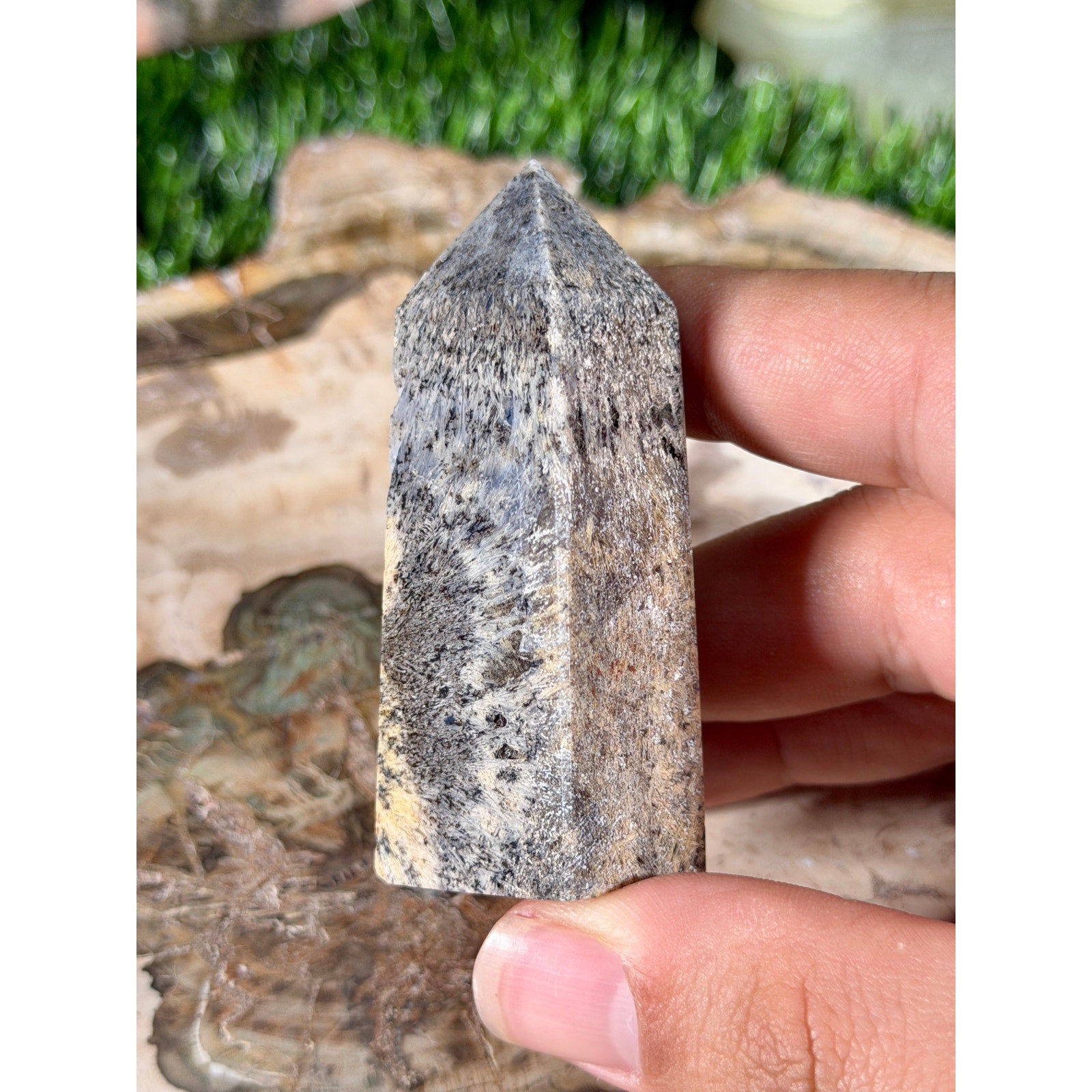 Golden Hair Rutilated Quartz Crystal Tower 2.25in 2.1oz
