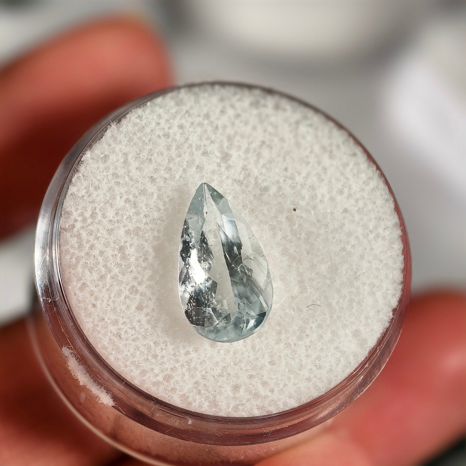 2.45ct Aquamarine Pear Cut Gemstone