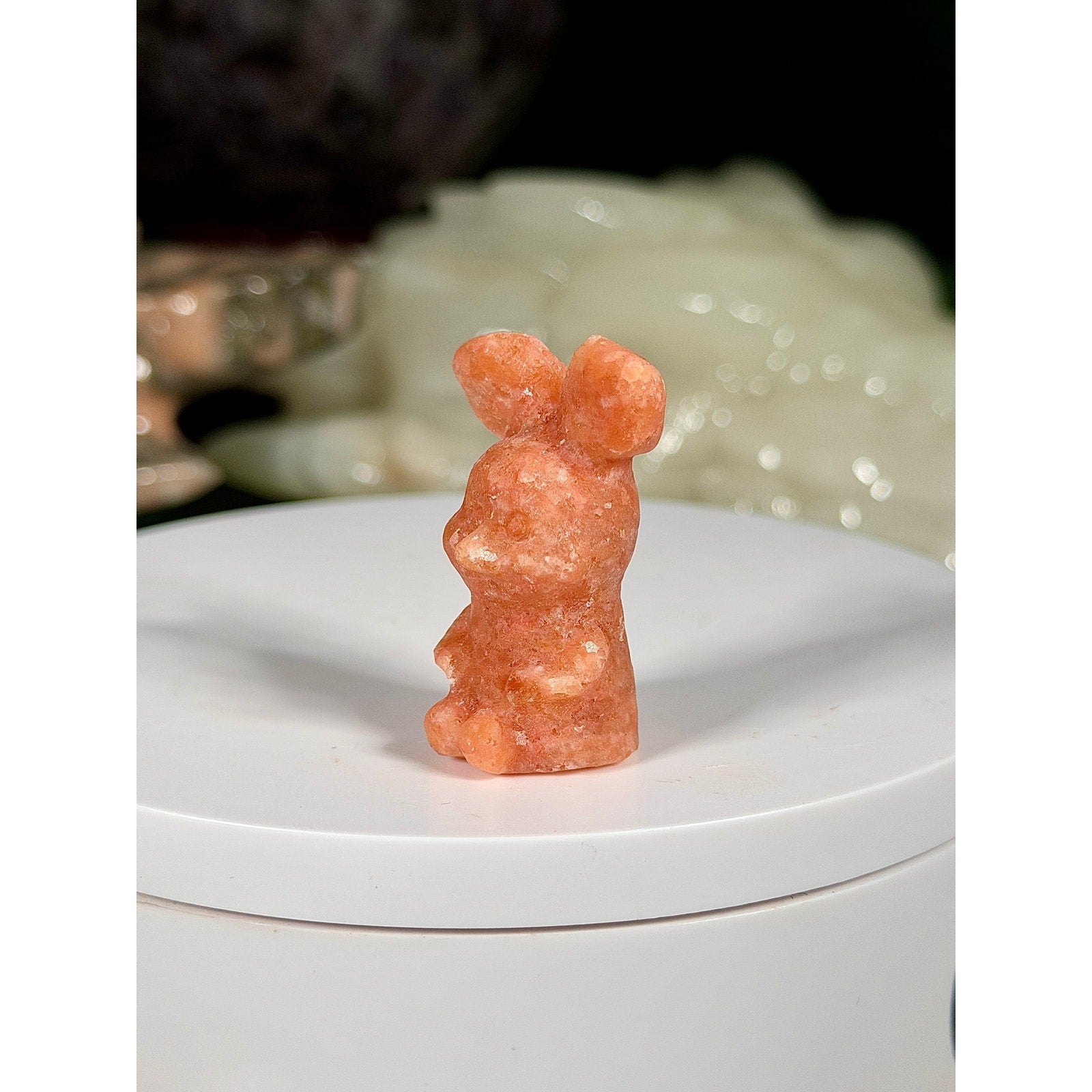Piglet Sunstone Crystal Carving