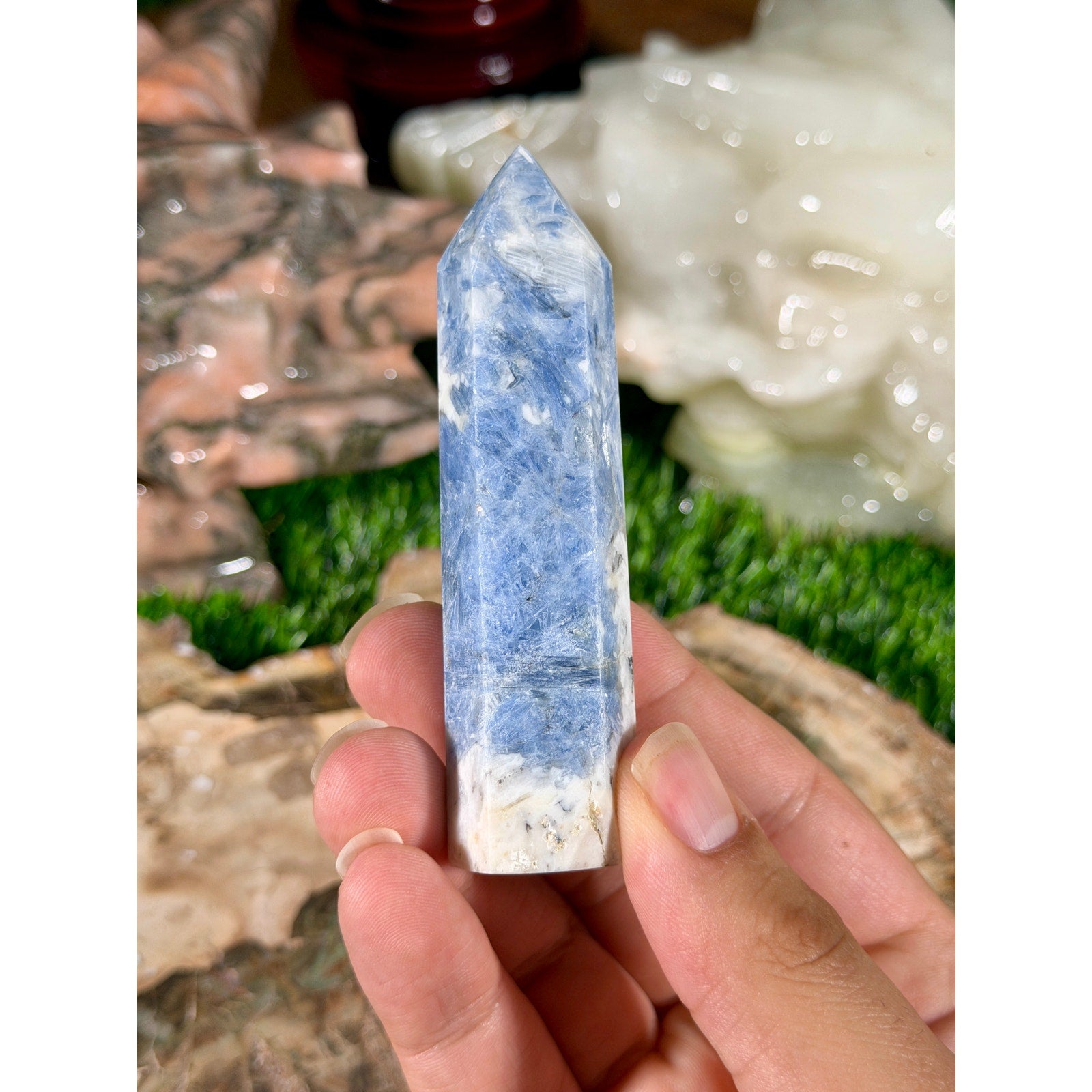 Blue Kyanite Crystal Tower 3.5in 3.6oz