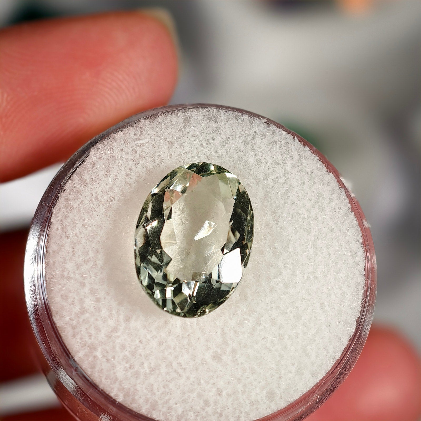 5.00ct Prasiolite Oval Cut Gemstone