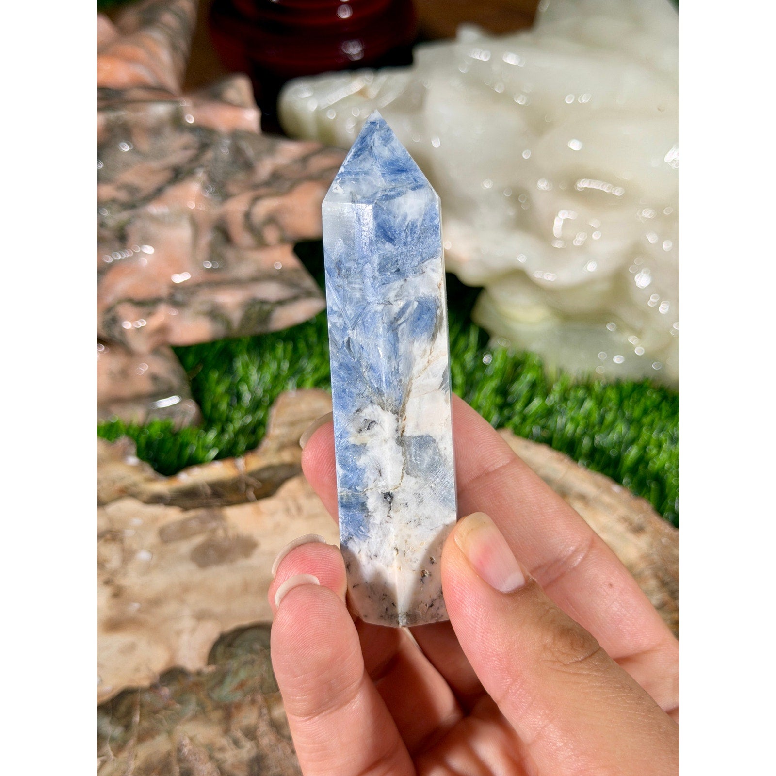 Blue Kyanite Crystal Tower 3.5in 3.6oz