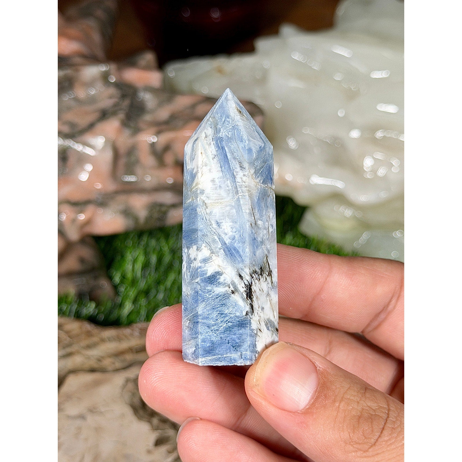 Blue Kyanite Crystal Tower 2.5in  2.2oz