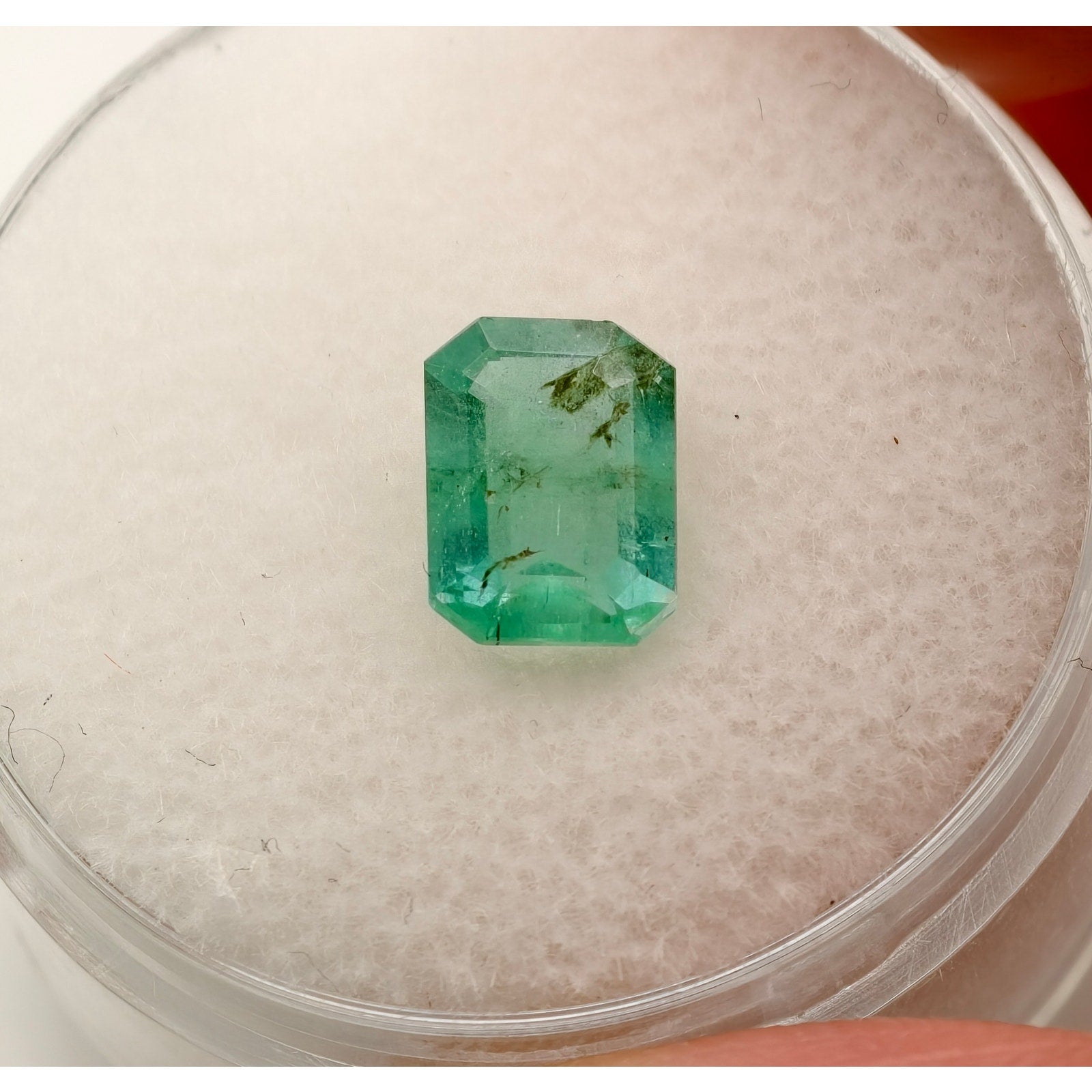 1.15ct Brazilian Emerald Faceted Emerald Cut Gemstone $115 OBO