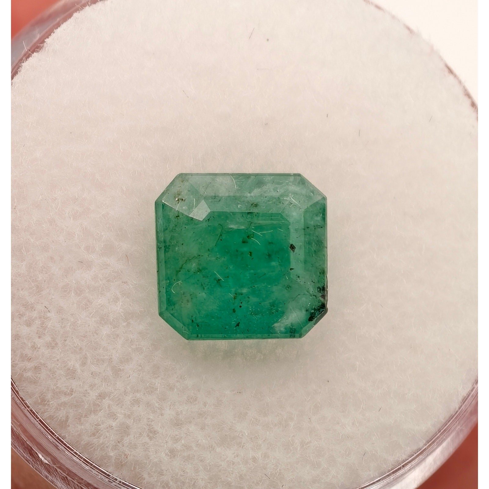 2.35ct Brazilian Emerald Faceted Square Cut Gemstone $235 OBO