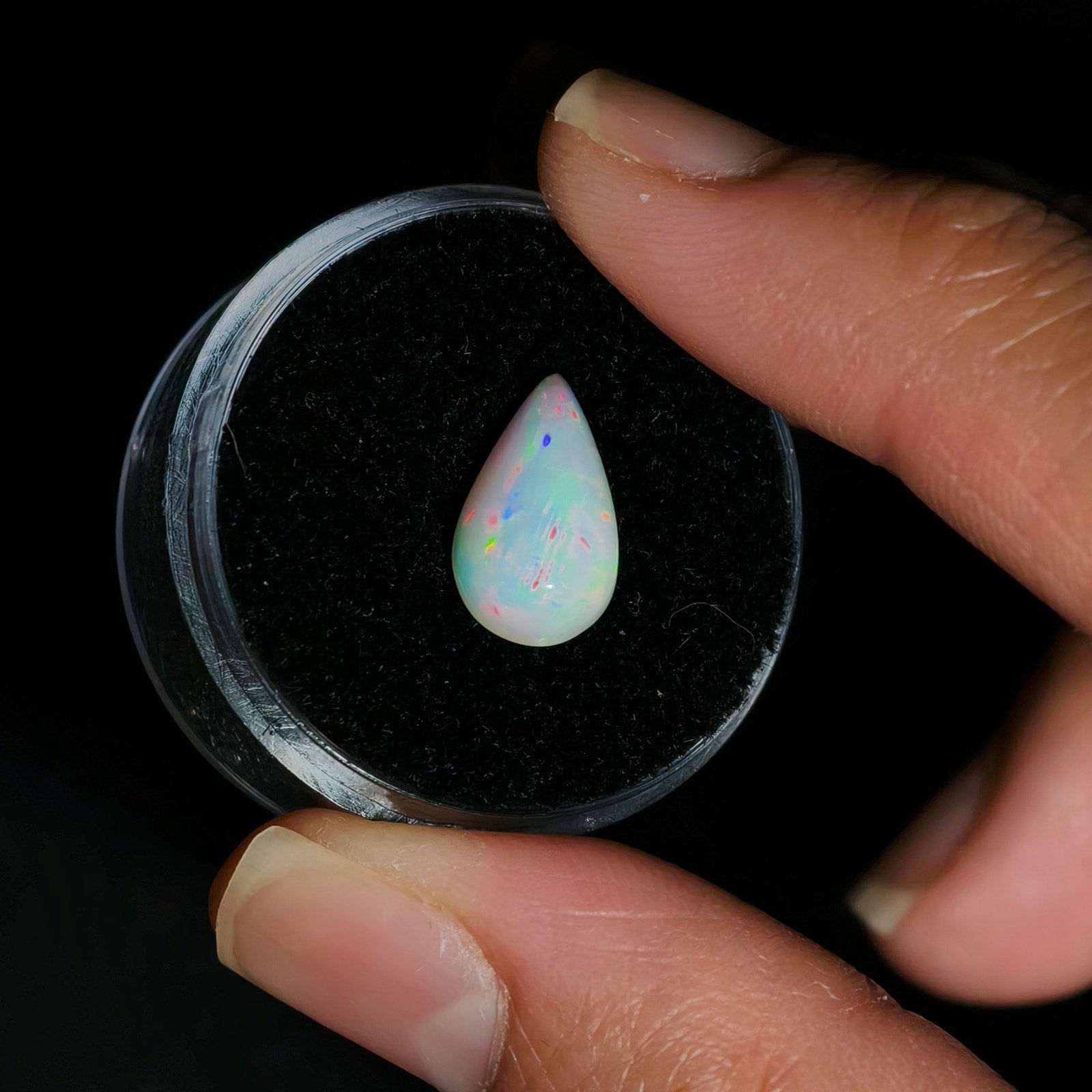 1.95ct Ethiopian Welo Opal Pear Cabochon
