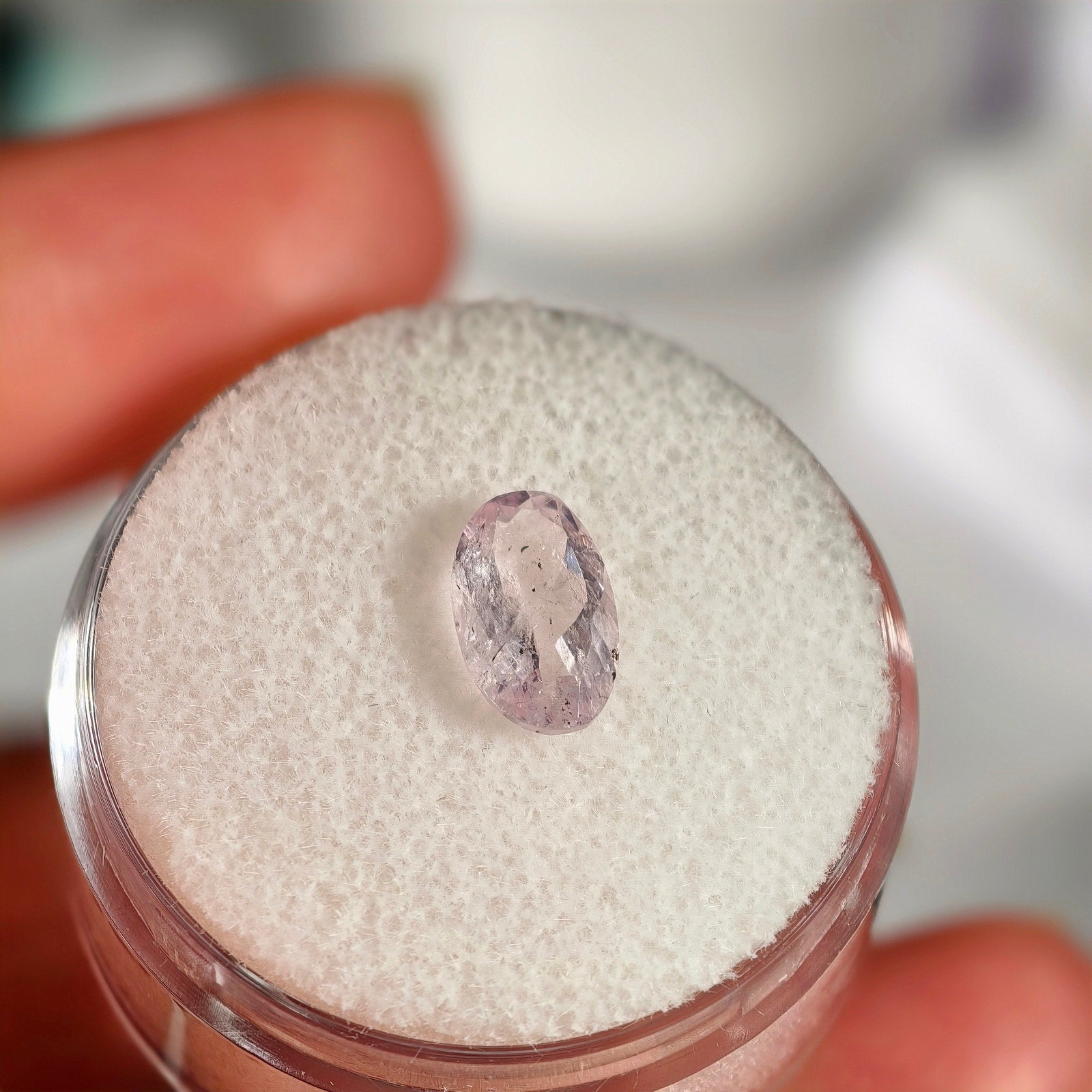1.05ct Morganite Oval Cut Gemstone