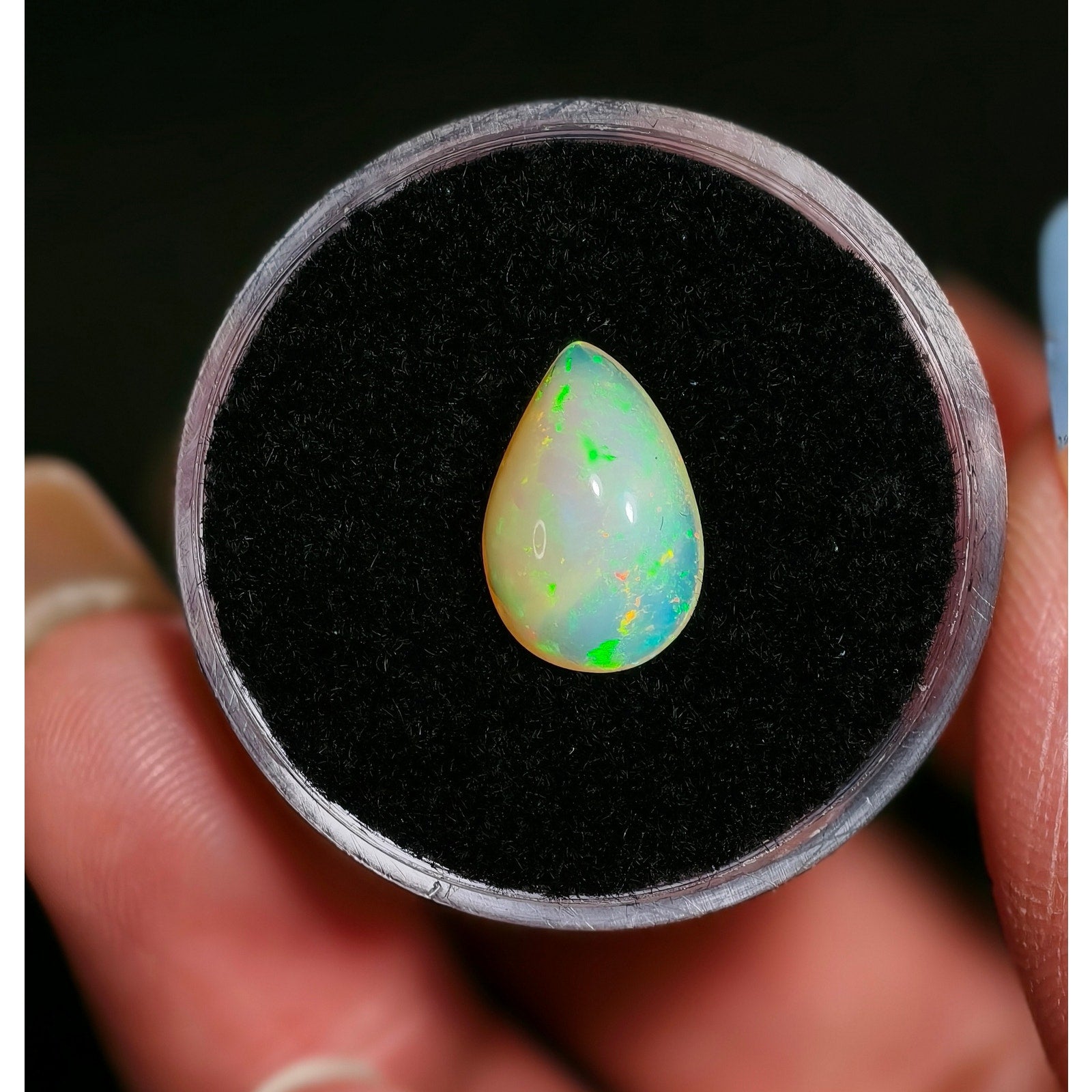 1.85ct Ethiopian Welo Opal Pear Cabochon Gemstone