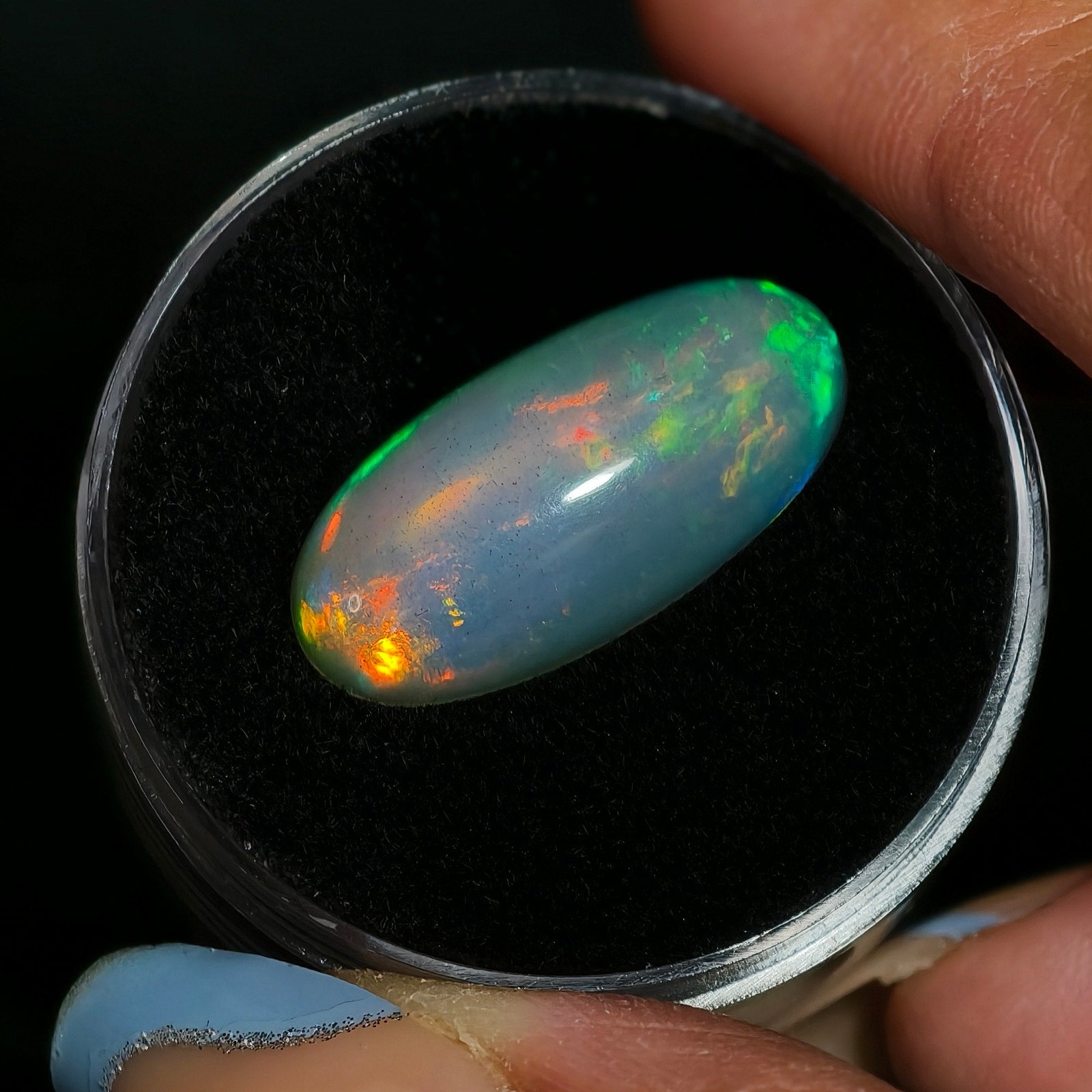 7.75ct Natural Ethiopian Welo Opal Oval Cabochon