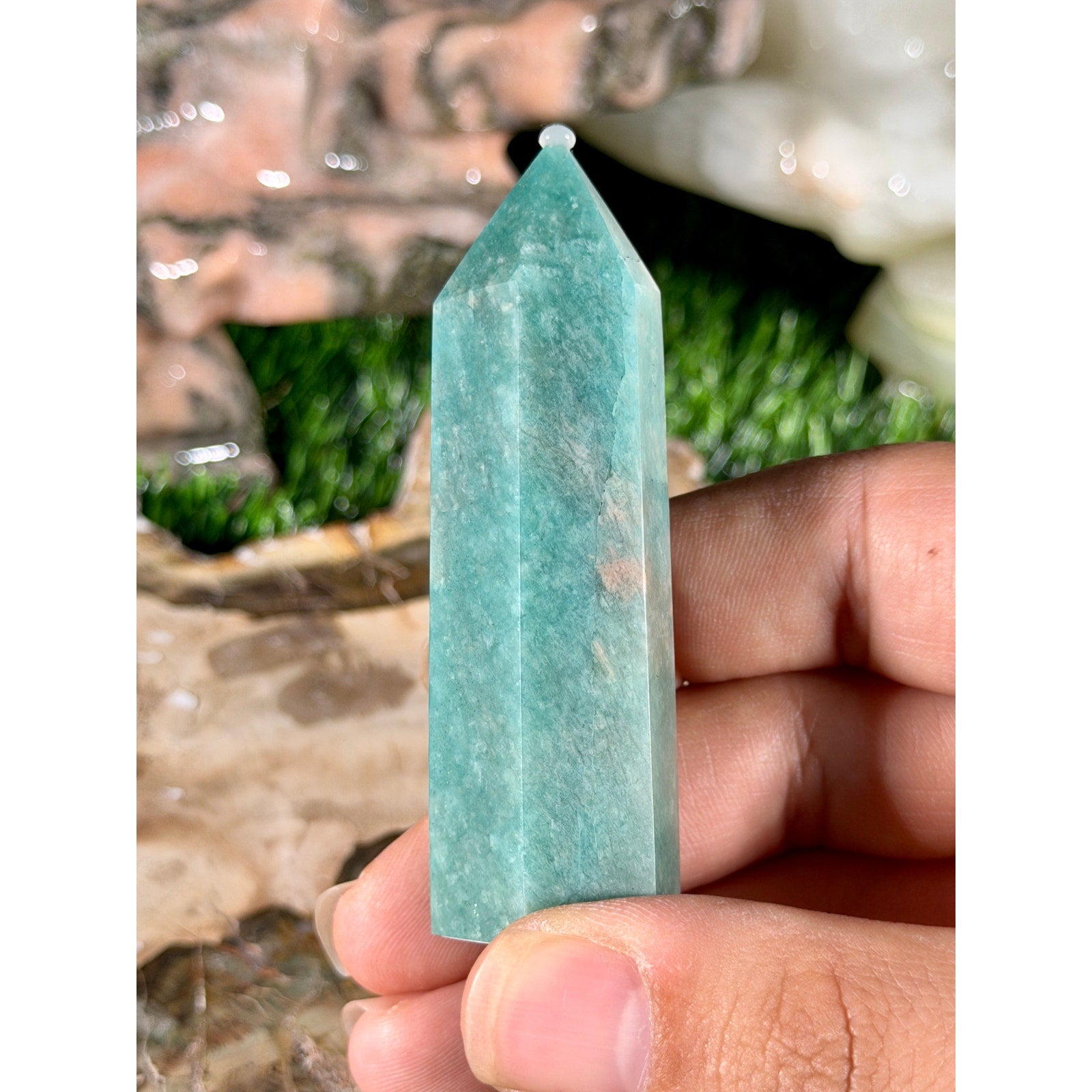 Amazonite Crystal Tower 2.75 in 2.1 oz