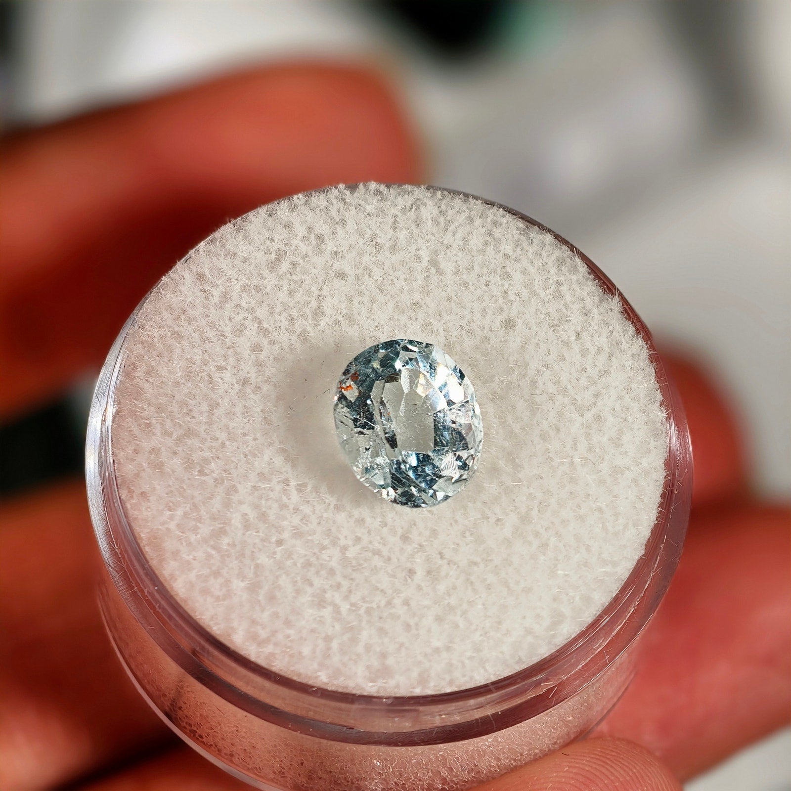 1.95ct Aquamarine Oval Cut Gemstone