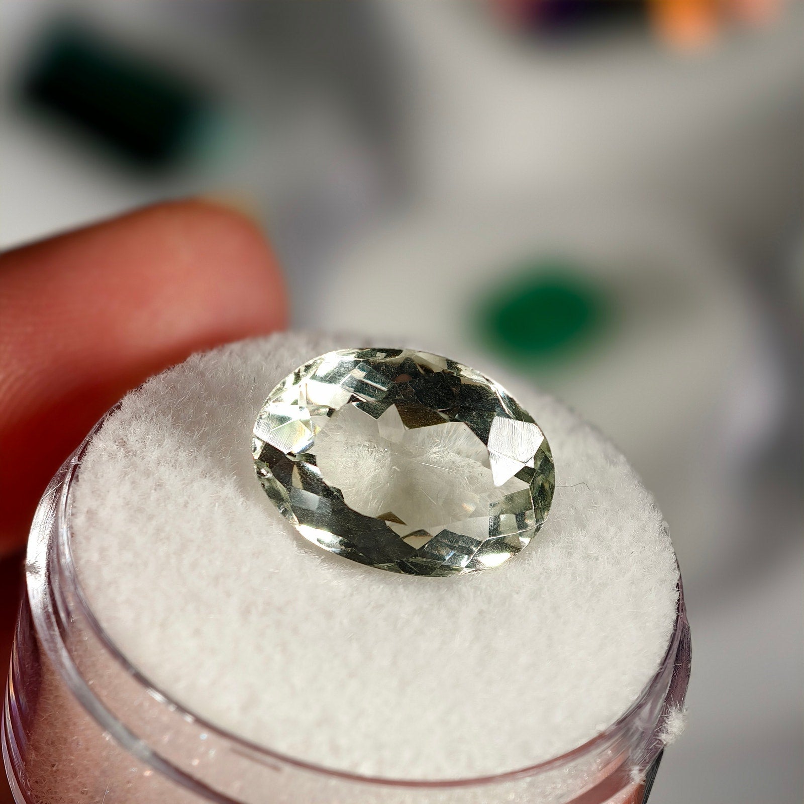 5.00ct Prasiolite Oval Cut Gemstone