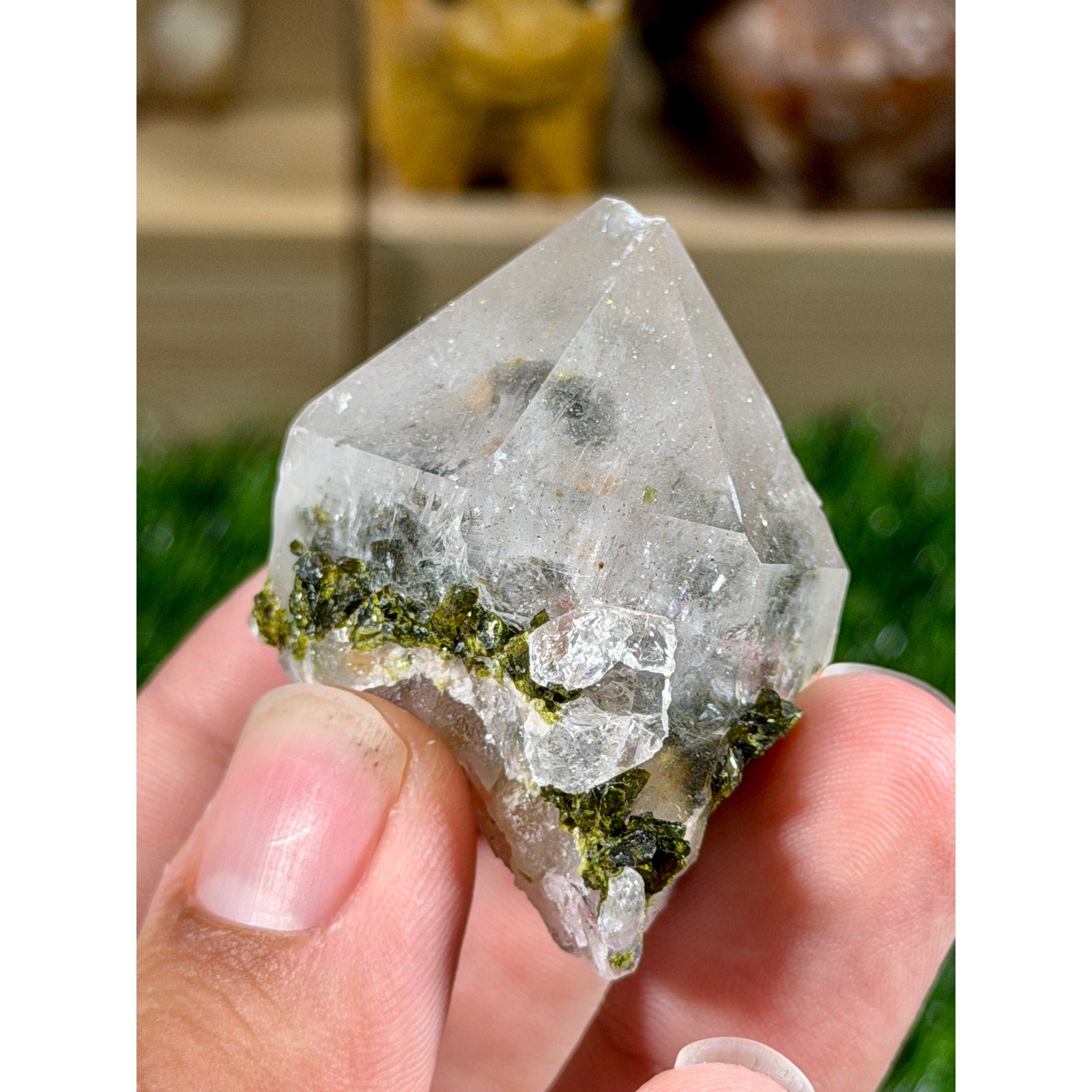 Epidote Included Quartz  1.8 oz (51g)