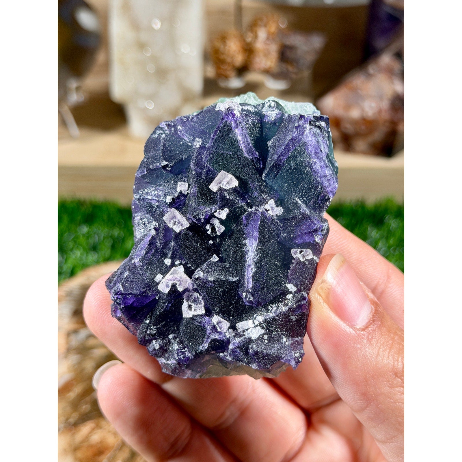 Tri-Color Octahedral Fluorite | 4.4 oz | UV-Reactive Collector Specimen