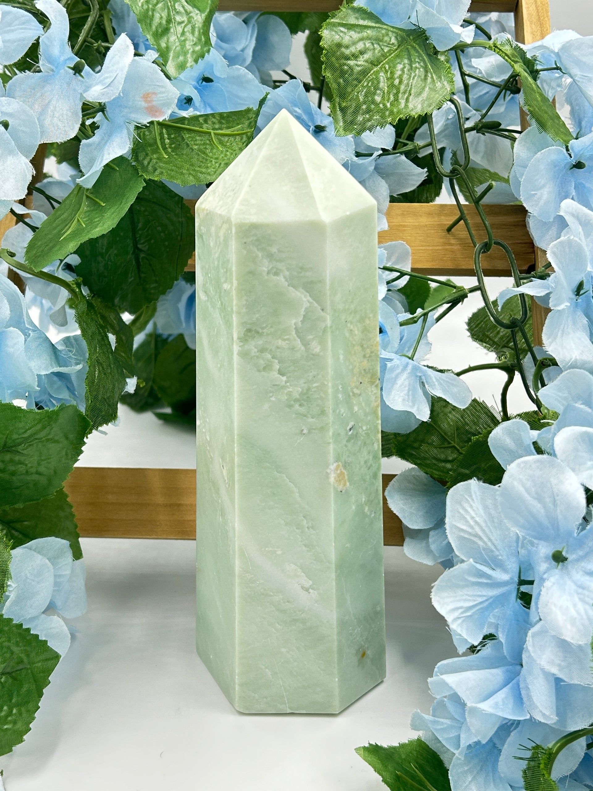 Large Green Calcite Tower - 3 pounds & 8 ounces