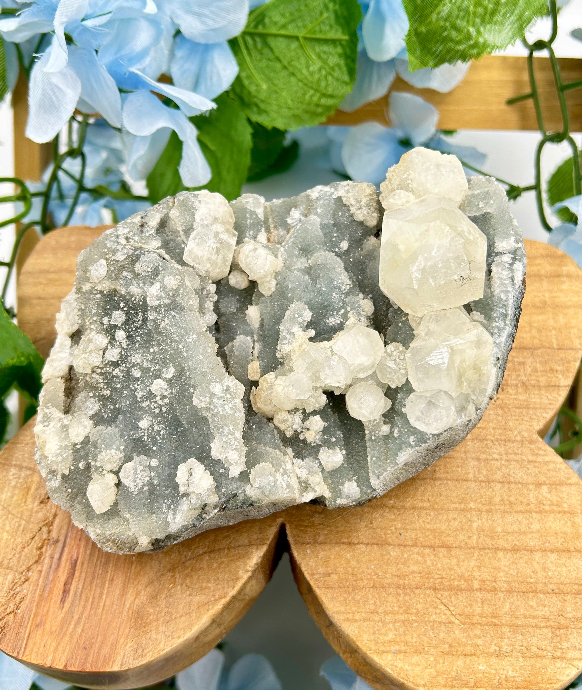 Apophyllite & Stilbite Crystal Specimen - 2 Pounds & 3 Ounces