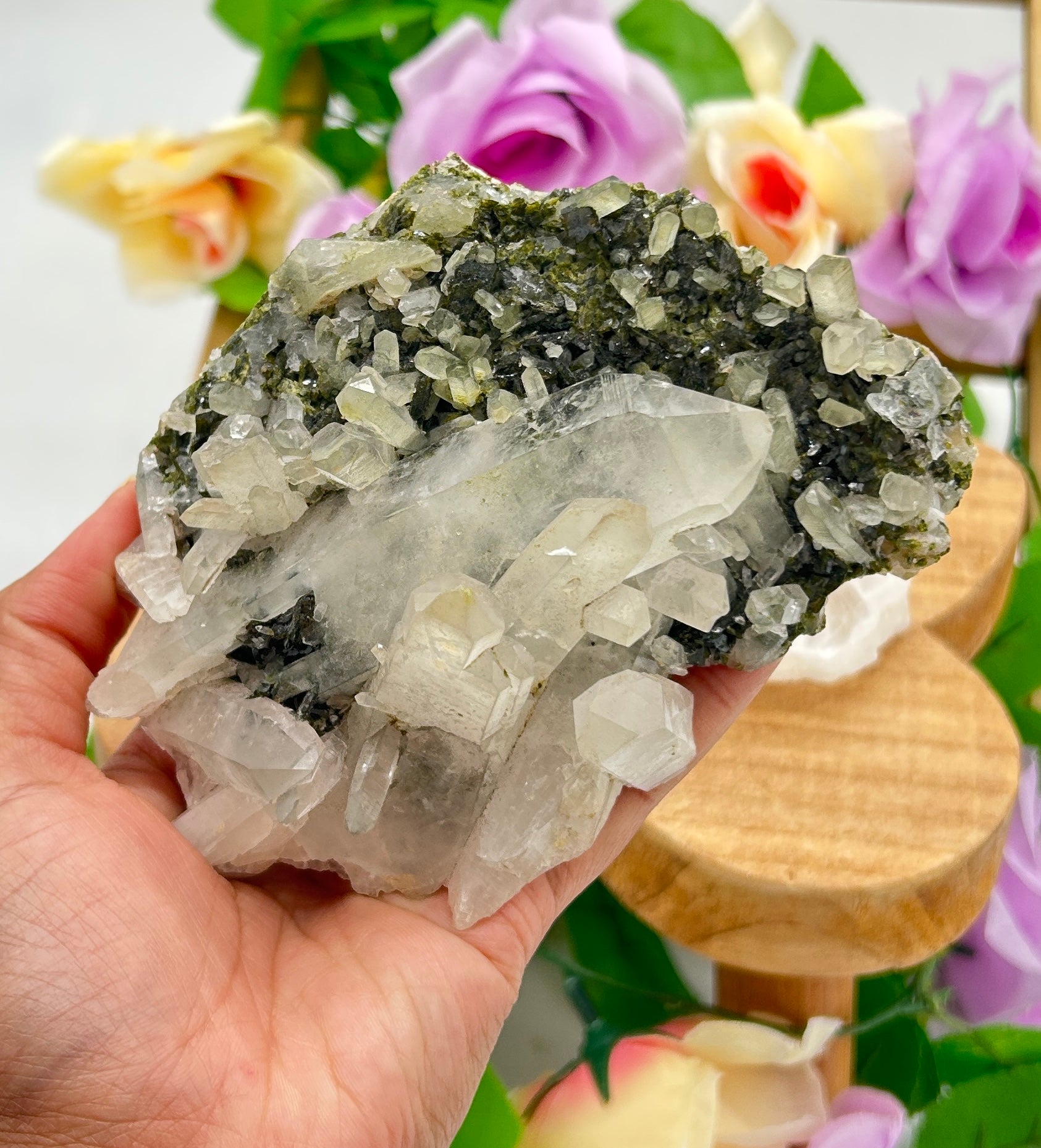 Epidote Raw Crystal Rough Specimen - 1 Pound
