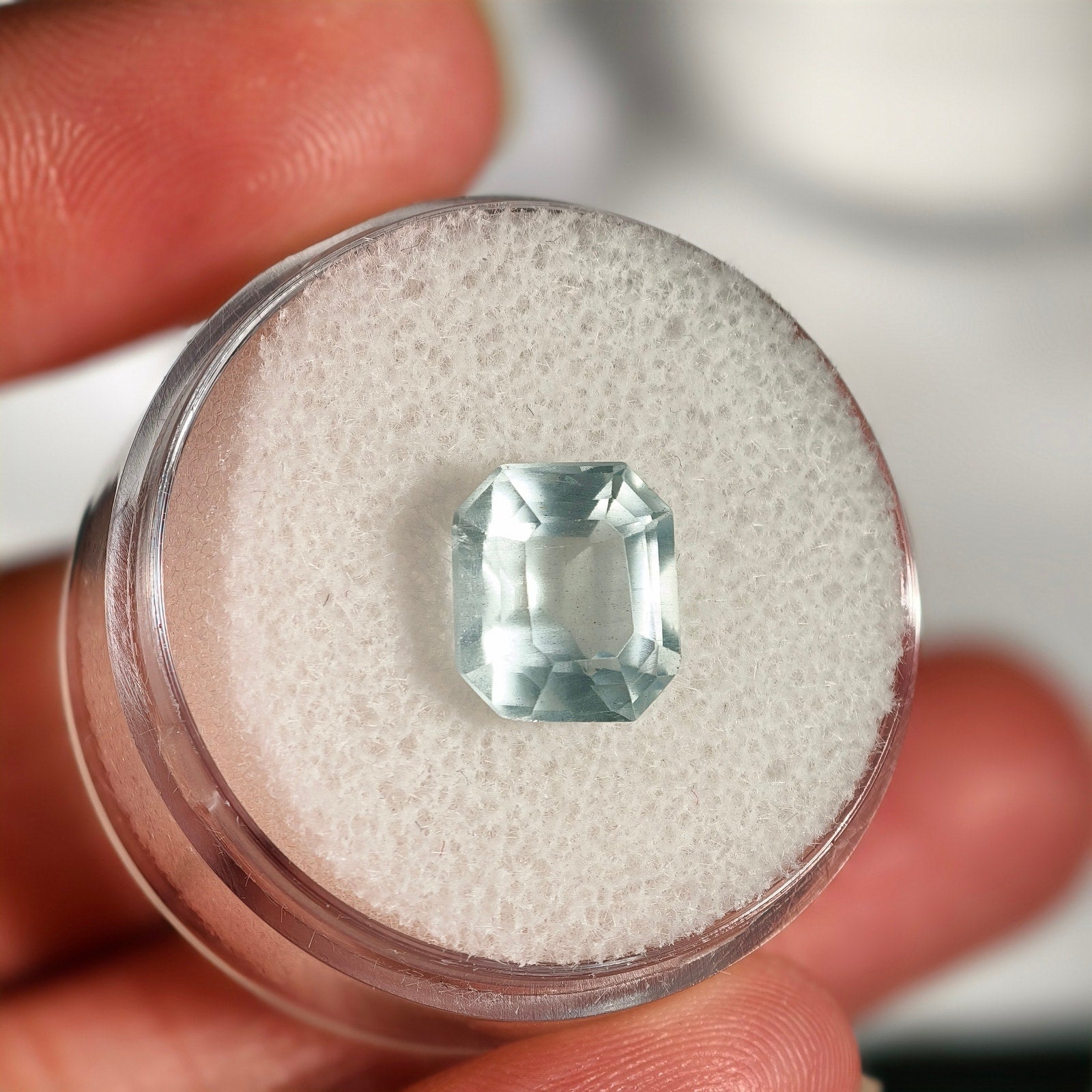 2.95ct Aquamarine Square Cut Gemstone