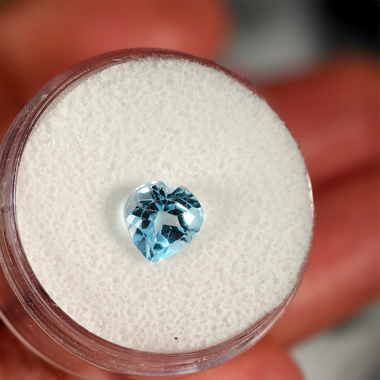 1.90ct Blue Topaz Heart Cut Gemstone