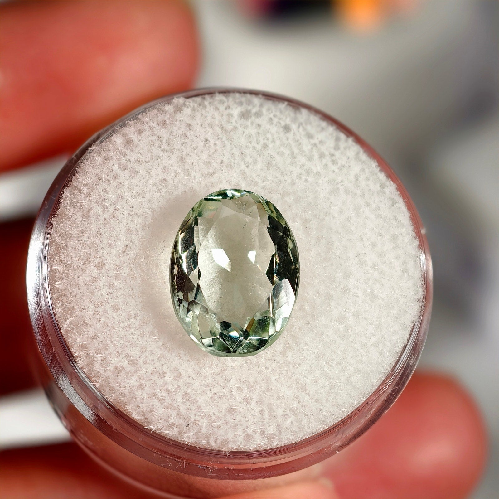 5.00ct Prasiolite Oval Cut Gemstone