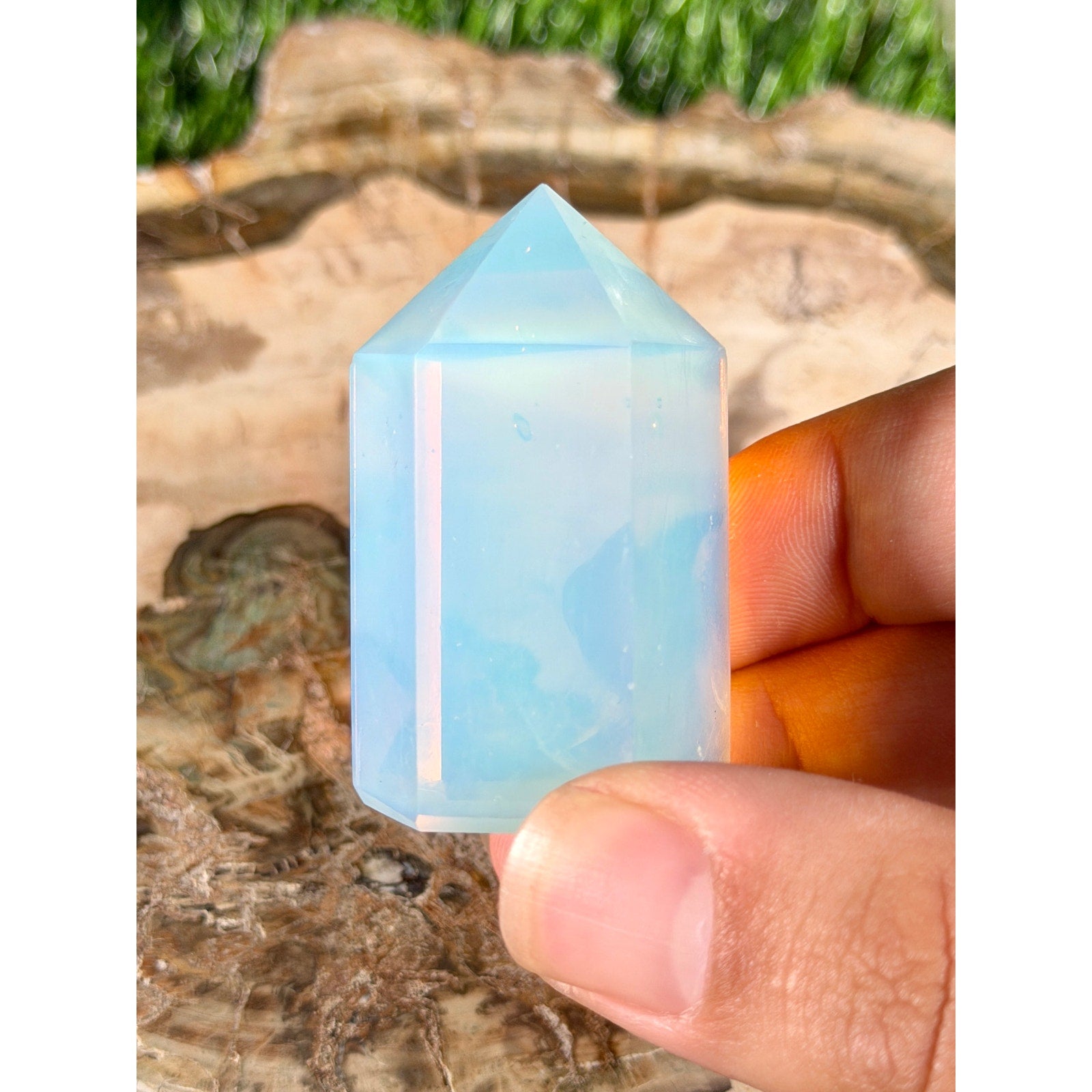Opalite Crystal Tower 1.5in 2.1oz