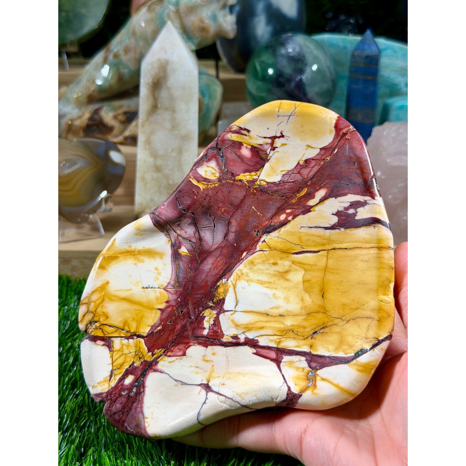 Mookaite Jasper Bowl | lb 12.2oz| 6.5 Inch Crystal Bowl