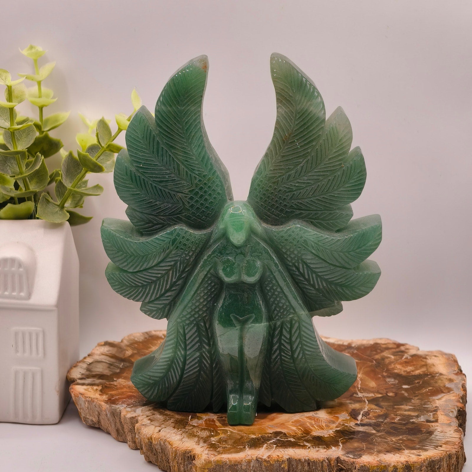 1LB 13.6oz Green Aventurine Fairy