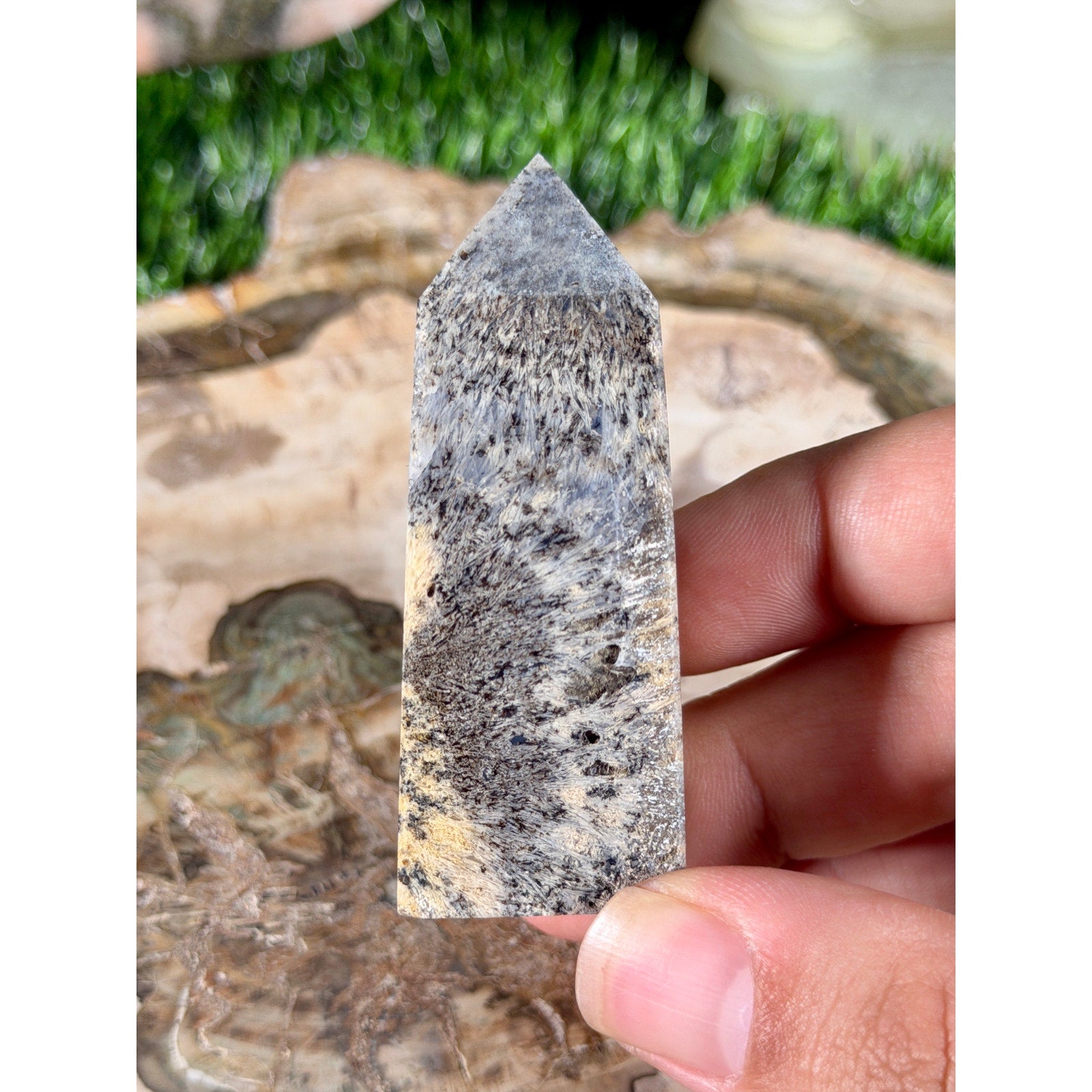 Golden Hair Rutilated Quartz Crystal Tower 2.25in 2.1oz
