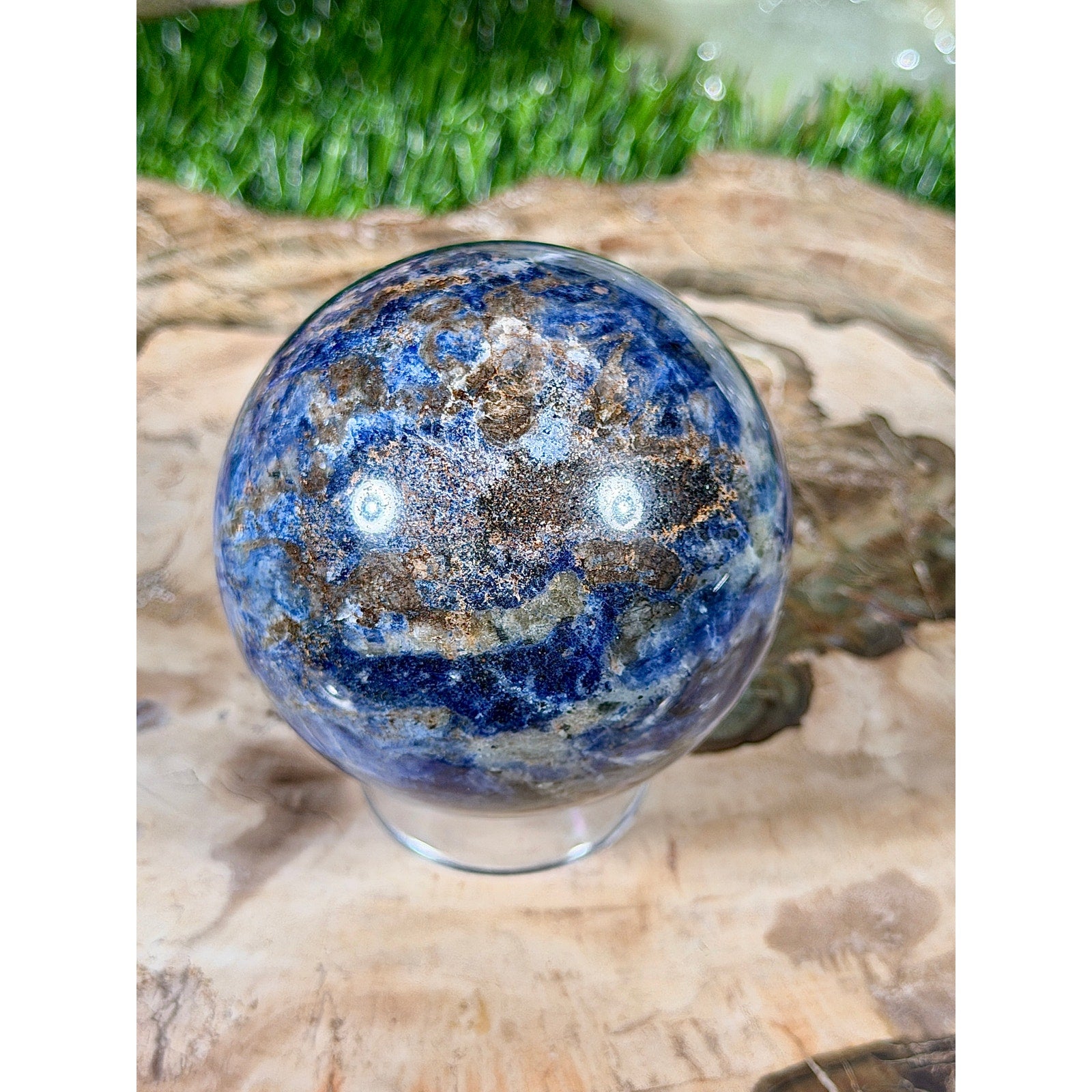 56mm Sodalite Crystal Sphere 8.2 oz