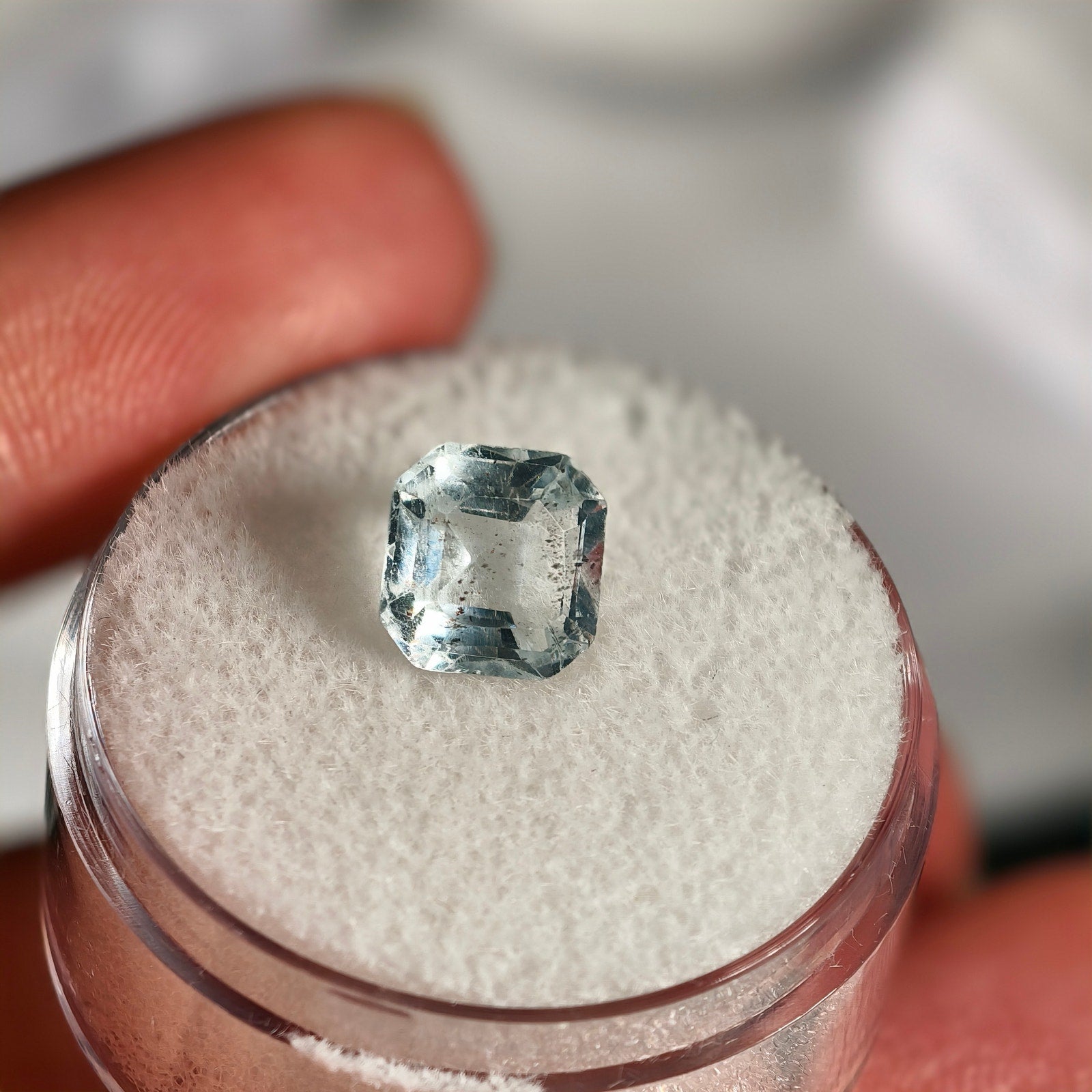 1.65ct Aquamarine Square Cut Gemstone