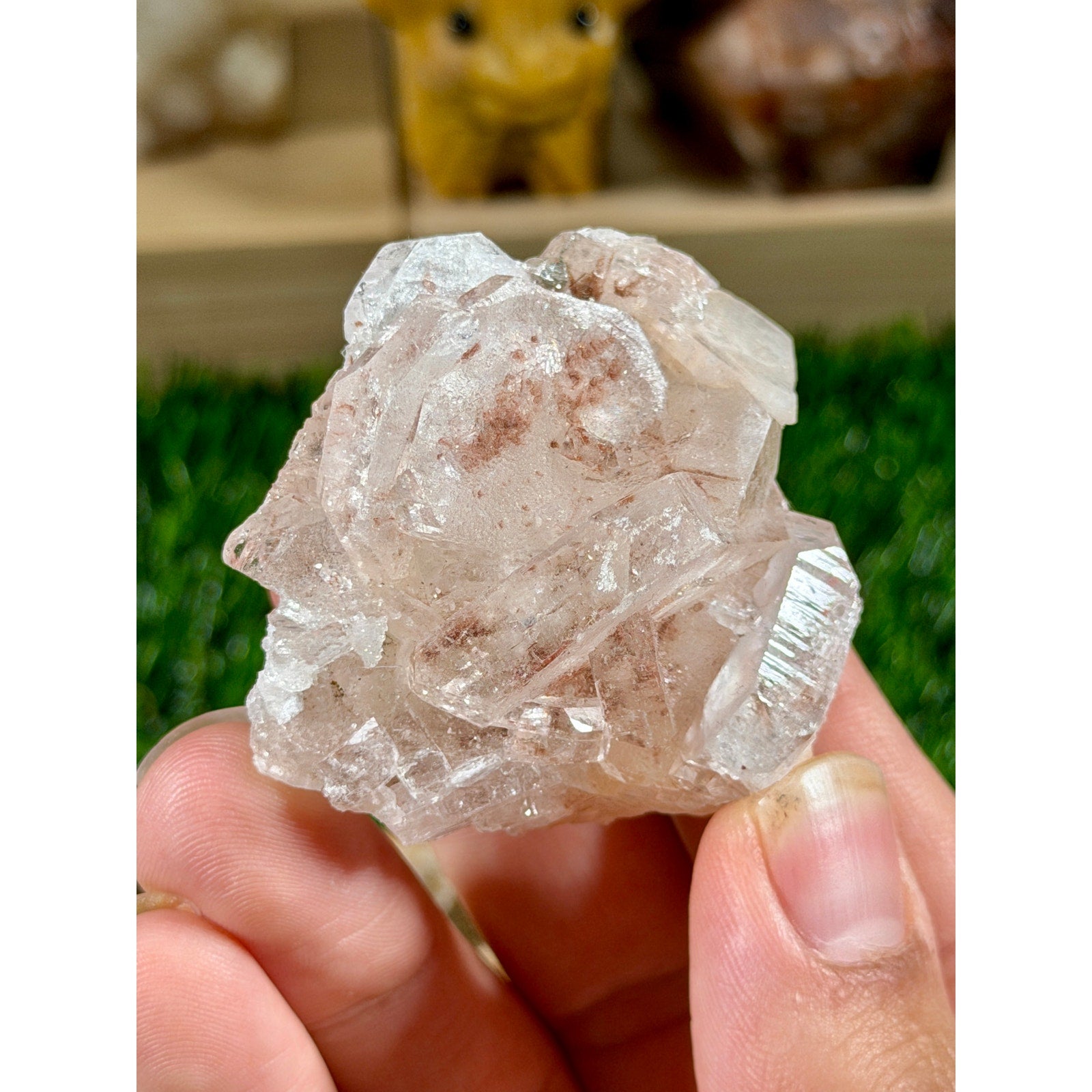 Hematite-Included Apophyllite on Chalcedony | 2 oz / 57 g |