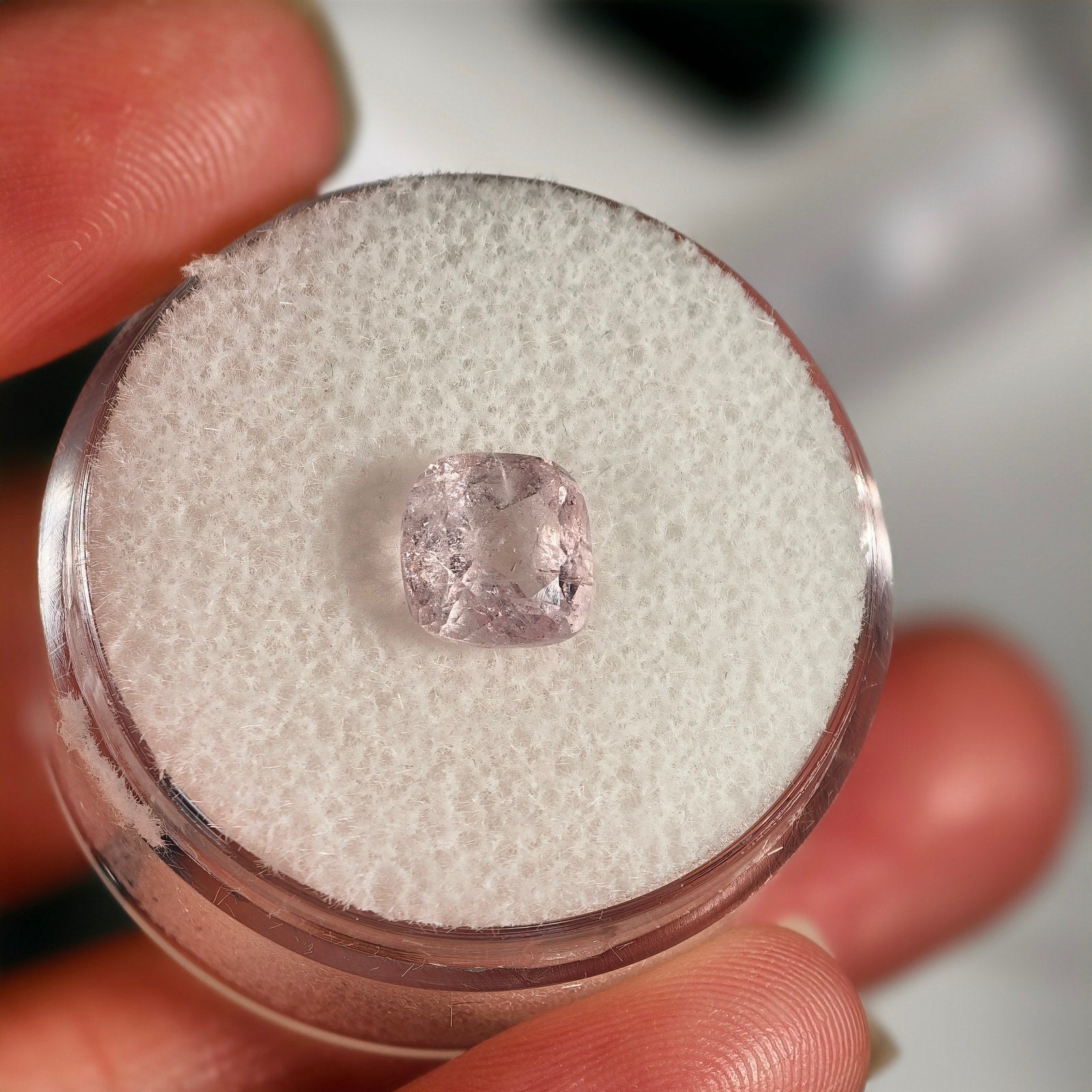 1.45ct Morganite Cushion Cut Gemstone