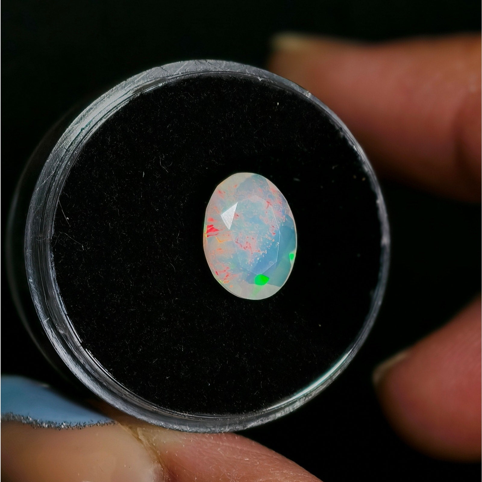 1.40ct Natural Ethiopian Welo Opal Faceted Oval