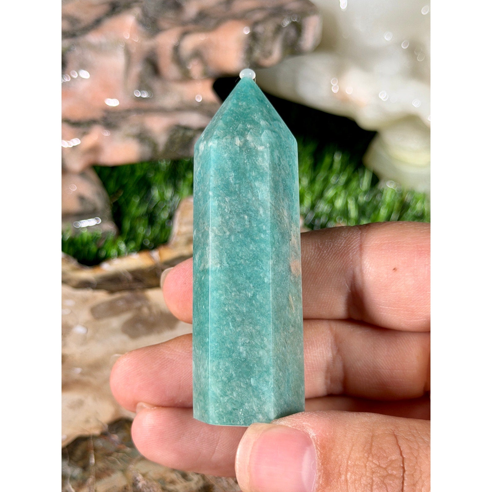 Amazonite Crystal Tower 2.75 in 2.1 oz