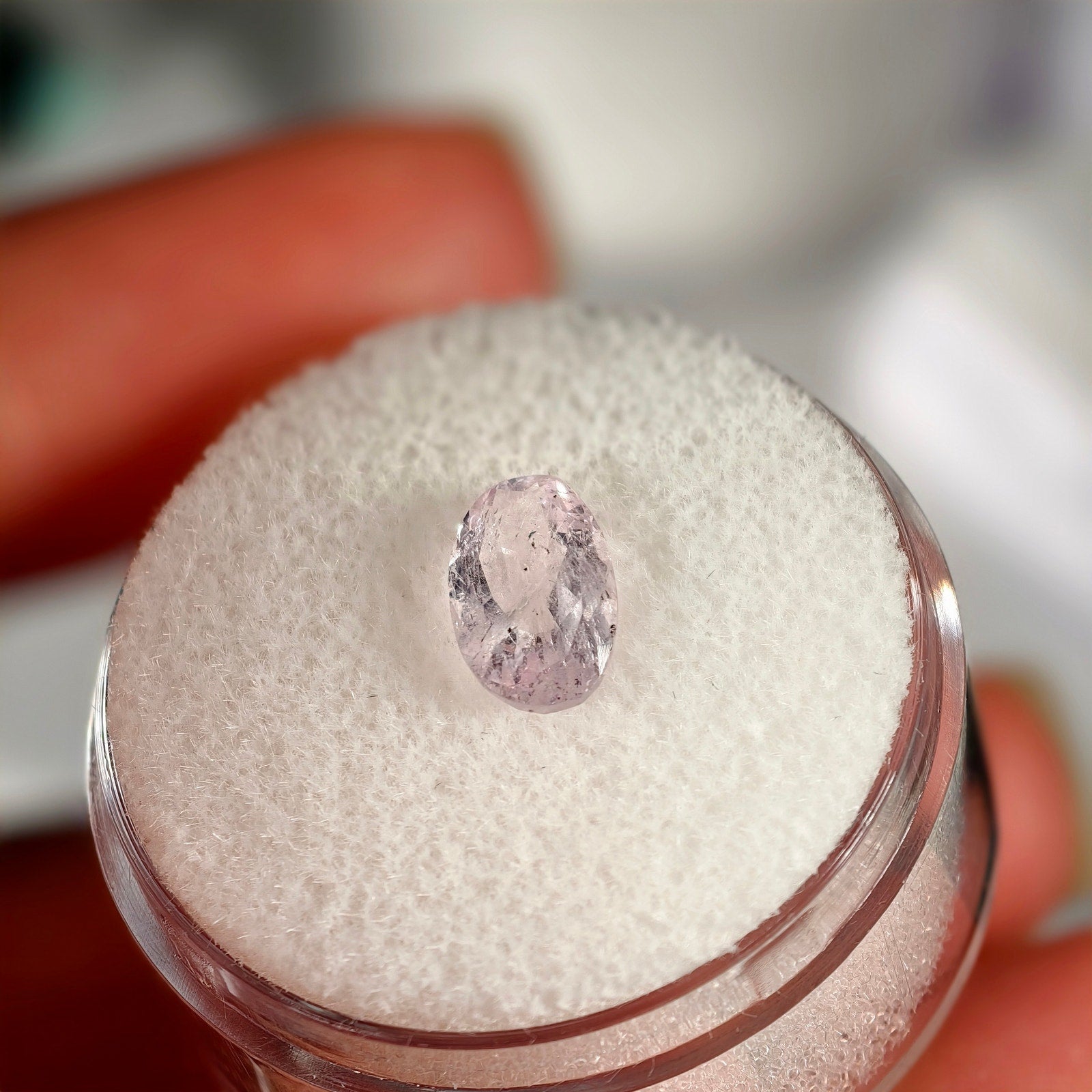 1.05ct Morganite Oval Cut Gemstone