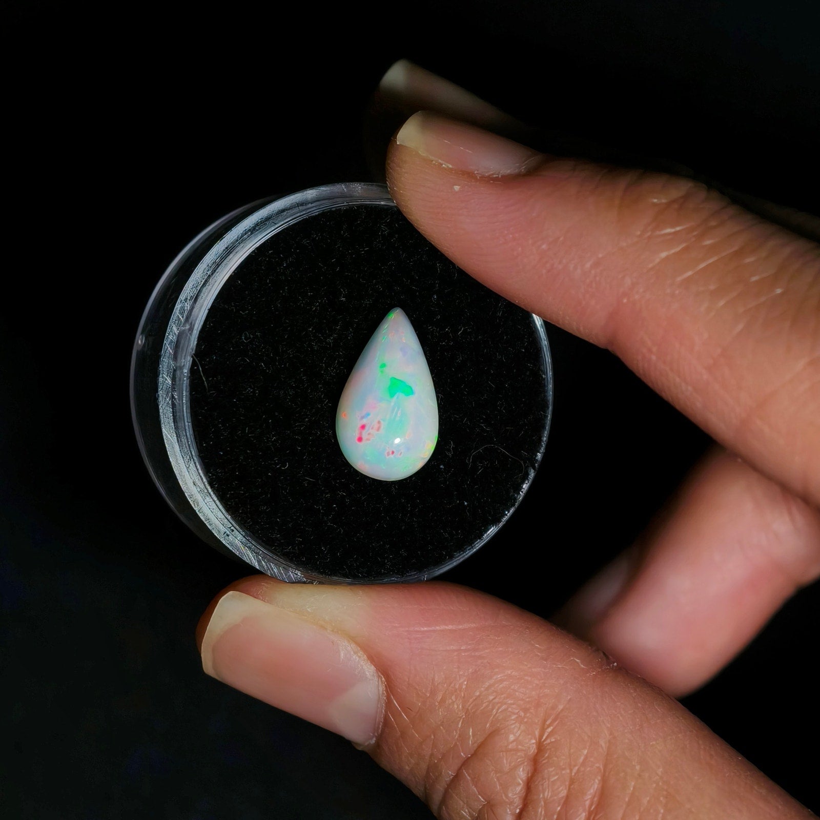 1.95ct Ethiopian Welo Opal Pear Cabochon