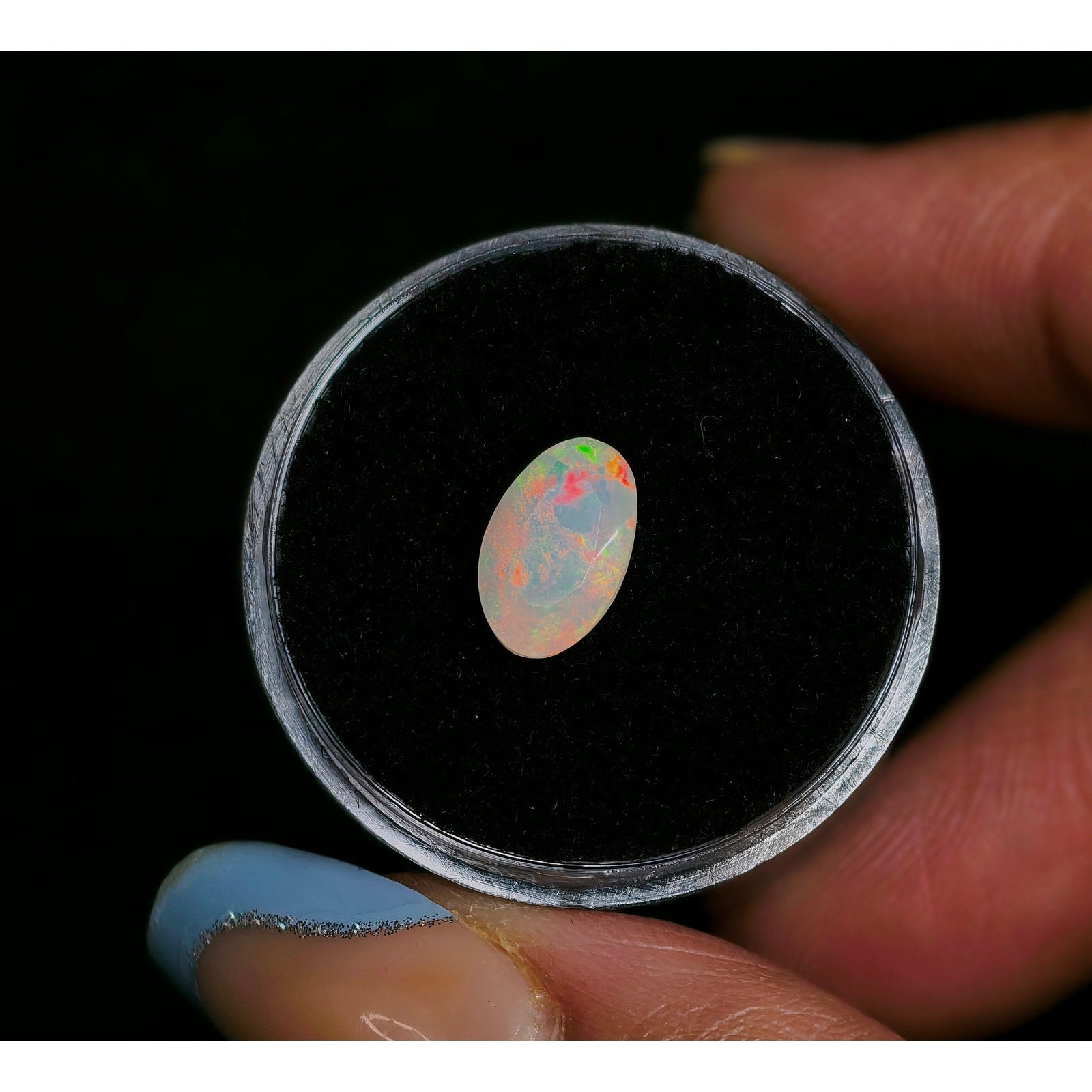 1.25ct  Ethiopian Welo Opal Faceted Oval Gemstone